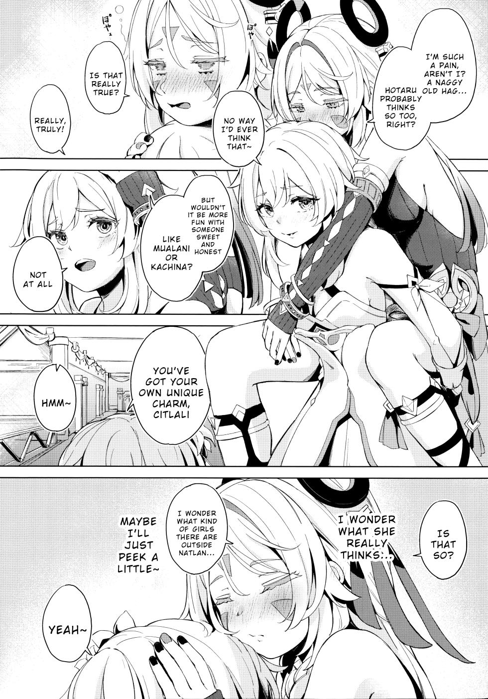 (C106) [Funiai-ice (Funiai Riko)] GRANNY ITZTLI DIARY (Genshin Impact) [English] [Wrecking Army] - Page 3