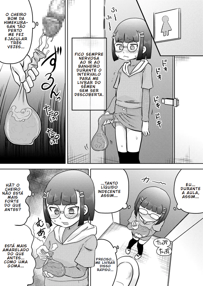 [Calpis Koubou (7ten Paoki)] Shoujo ni Chinko ga Haetekita | A Garotinha em Quem Nasceu um Pau [Portuguese-BR] [BLACKSUB] - Page 14