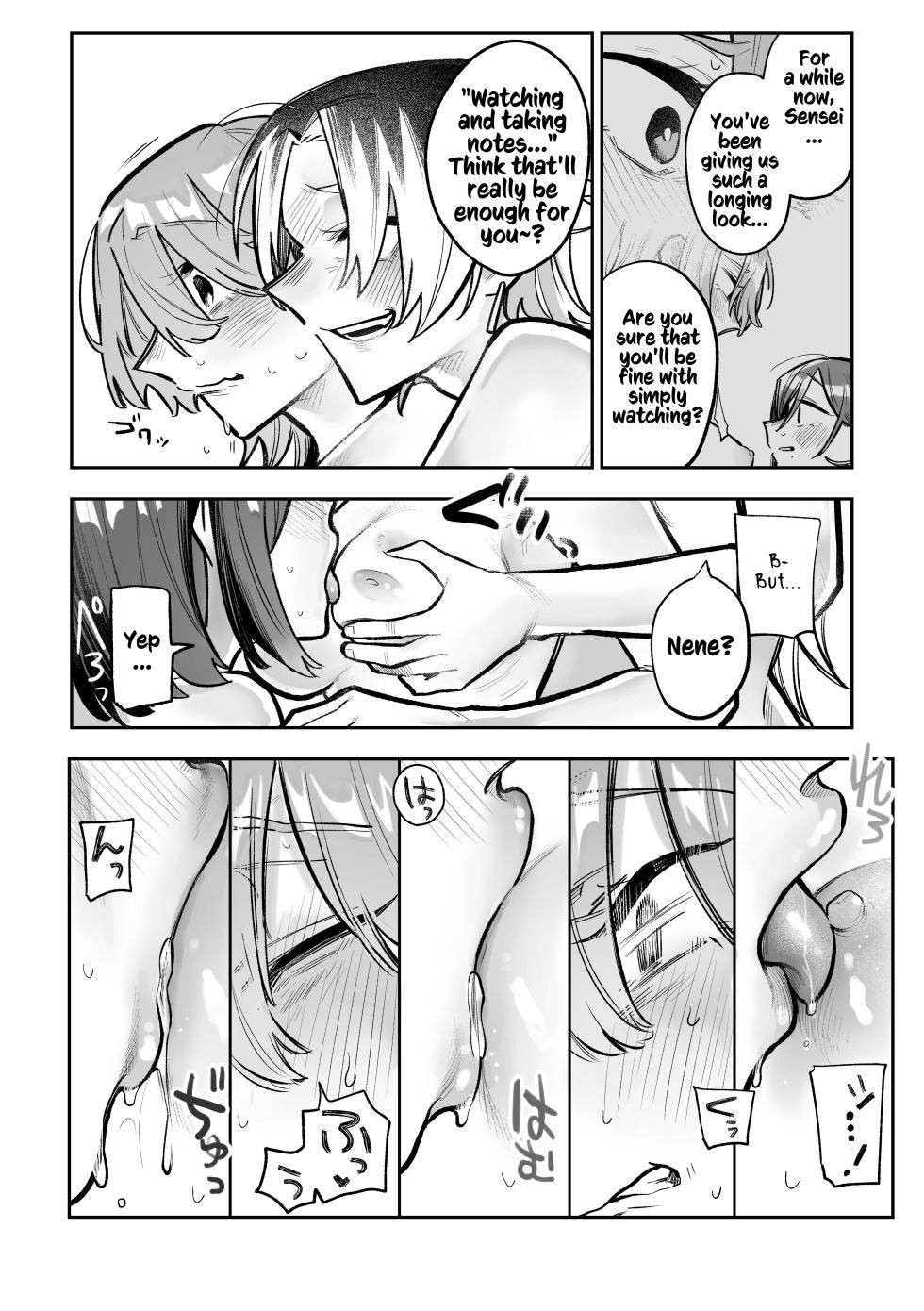 [Dozuke Taira Yuri Teikoku (Suzuo)] Onna Doushi no Sex ga Mitakatta dake nano ni Watashi mo Suru Koto ni Nattan da ga! | Roped Into Lezzy Sex: I Just Wanted to Watch~!! [English] [Kusanuu] [Digital] - Page 23
