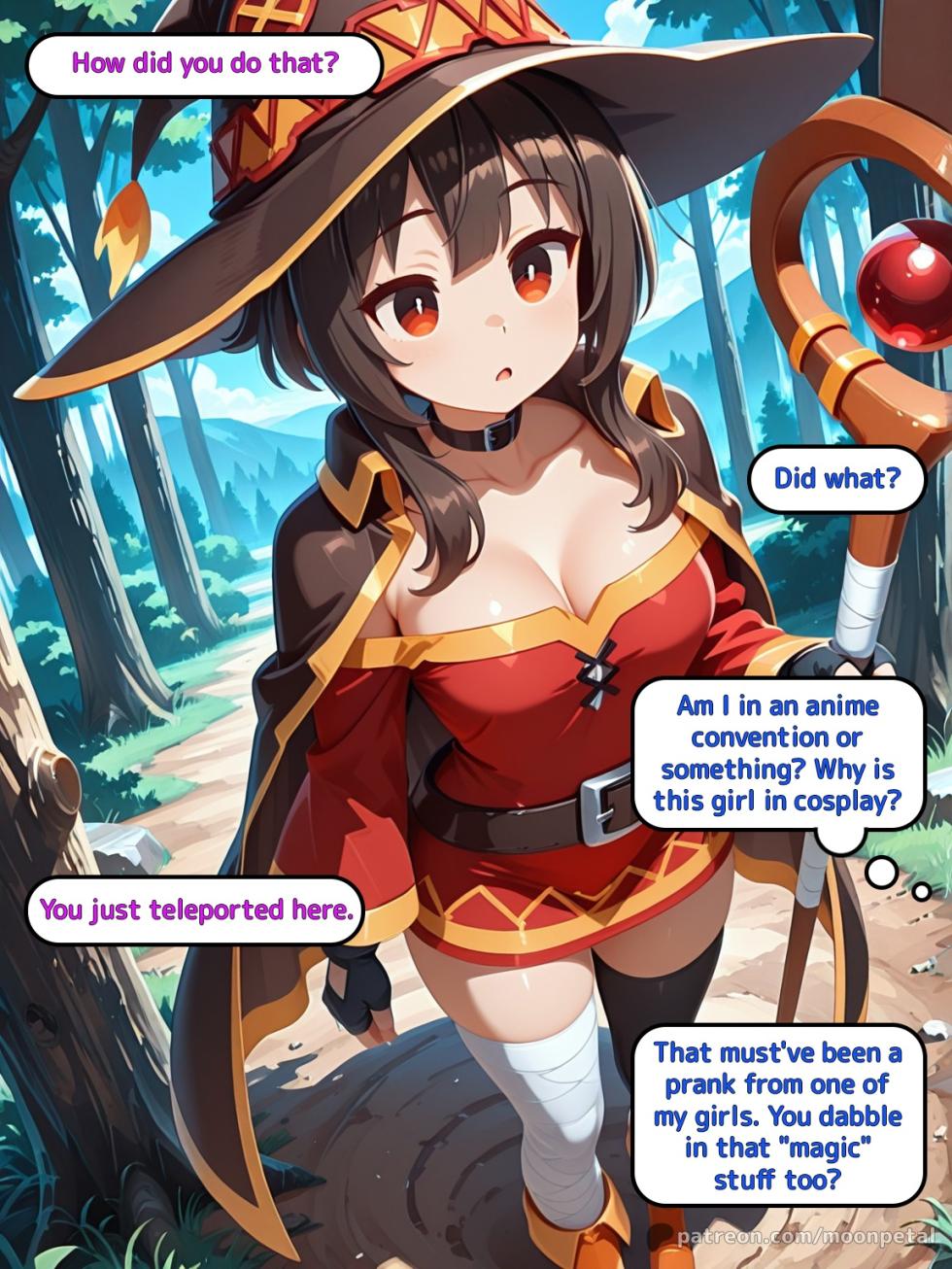 [Moon Petal] Wanna make a bet? ch. 11 - Megumin [English] [Uncensored] [Patreon] [AI Generated] - Page 4