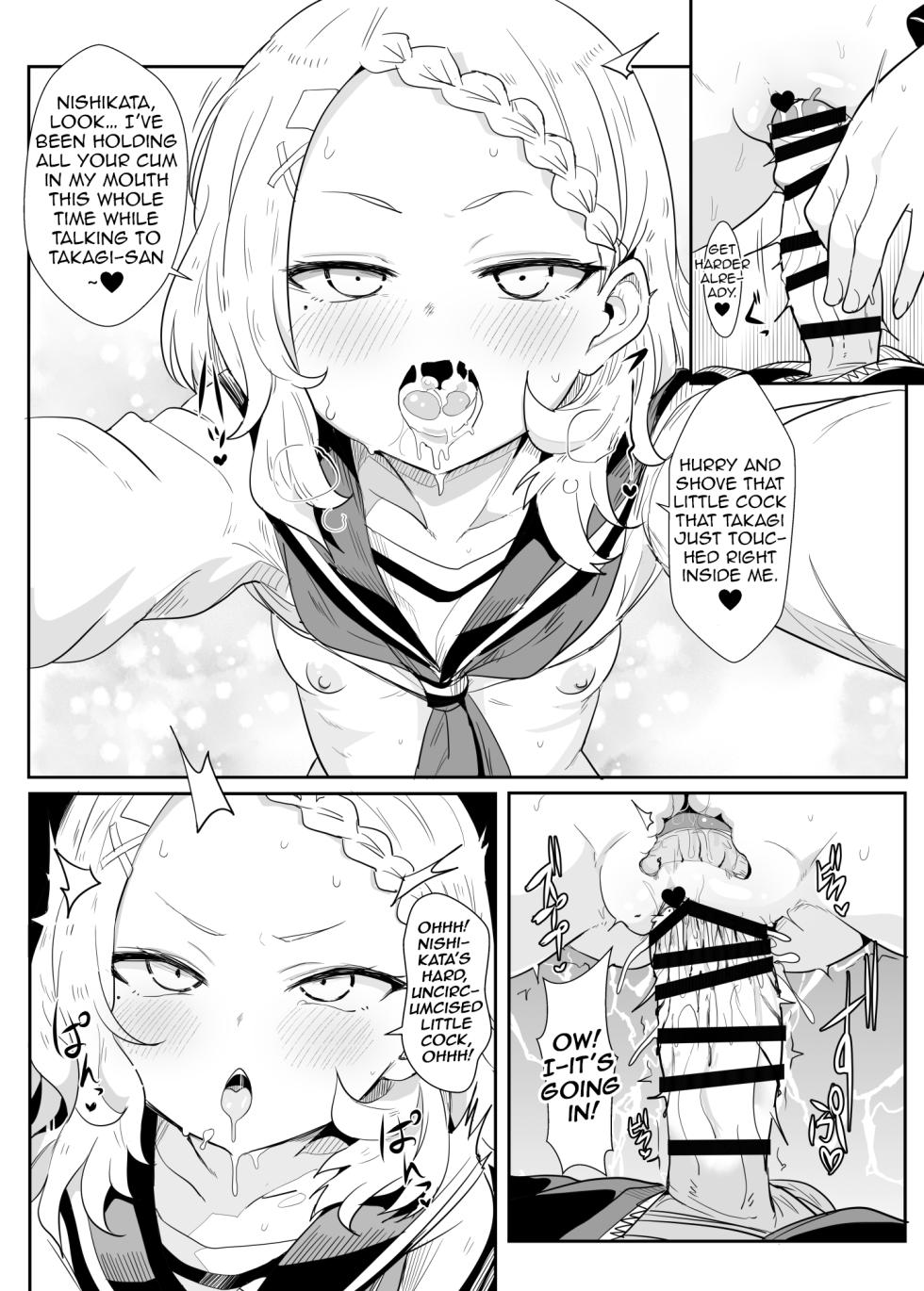 [Nikoushikou (Nekosaki Aoi)] Shh~ I’m Hiding Nishikata-Kun! (Teasing Master Takagi-san) [English] [NTerm] [Digital] - Page 17