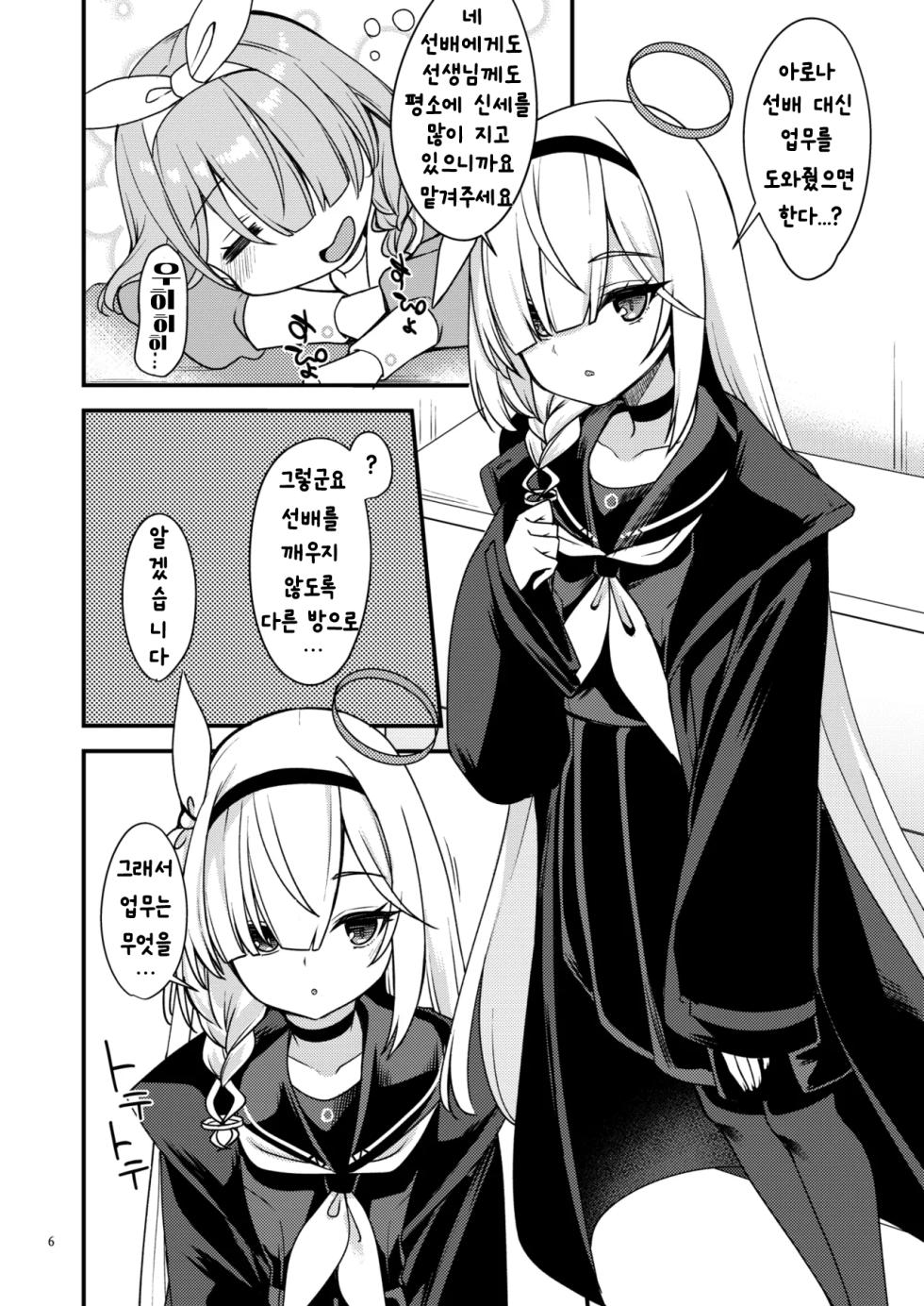 [Ryuukakusan Nodoame (Gokubuto Mayuge)] BluArch no Ecchi na Shien Site nado no Matome Hon 2 | 블루아카의 야한 그림 모음집 2 (Blue Archive) [Korean] [Digital] - Page 6