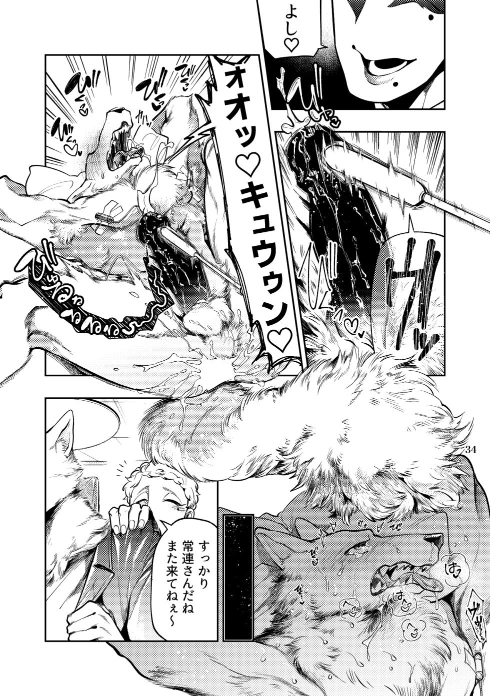 [GiGiGi Myou]狼獣人、人間風俗へ行く     総集編 - Page 34