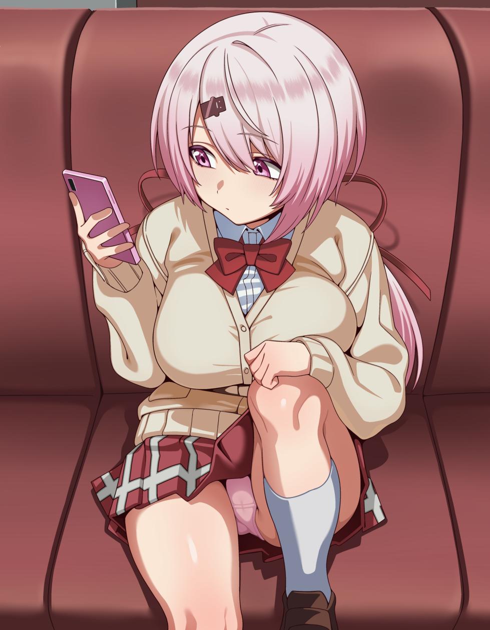 [Hiyoko no Meisanchi/ひよこの名産地] 【Shiina Yuika Train Erection Exposure Detection - Dialogue-Included CG Collection】28 Images (14 Variants + 14 Without Text) - Page 15