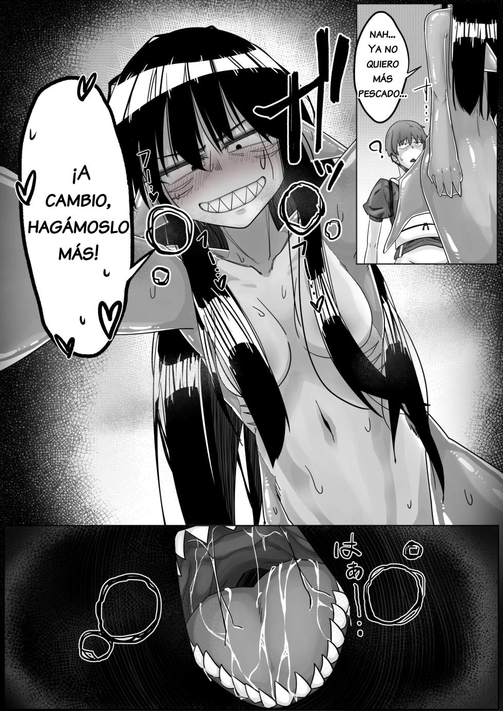 [Tyomoranma] Same Musume to Eroi Koto Suru | Haciendo cosas eroticas con una chica tiburon [Spanish] - Page 20