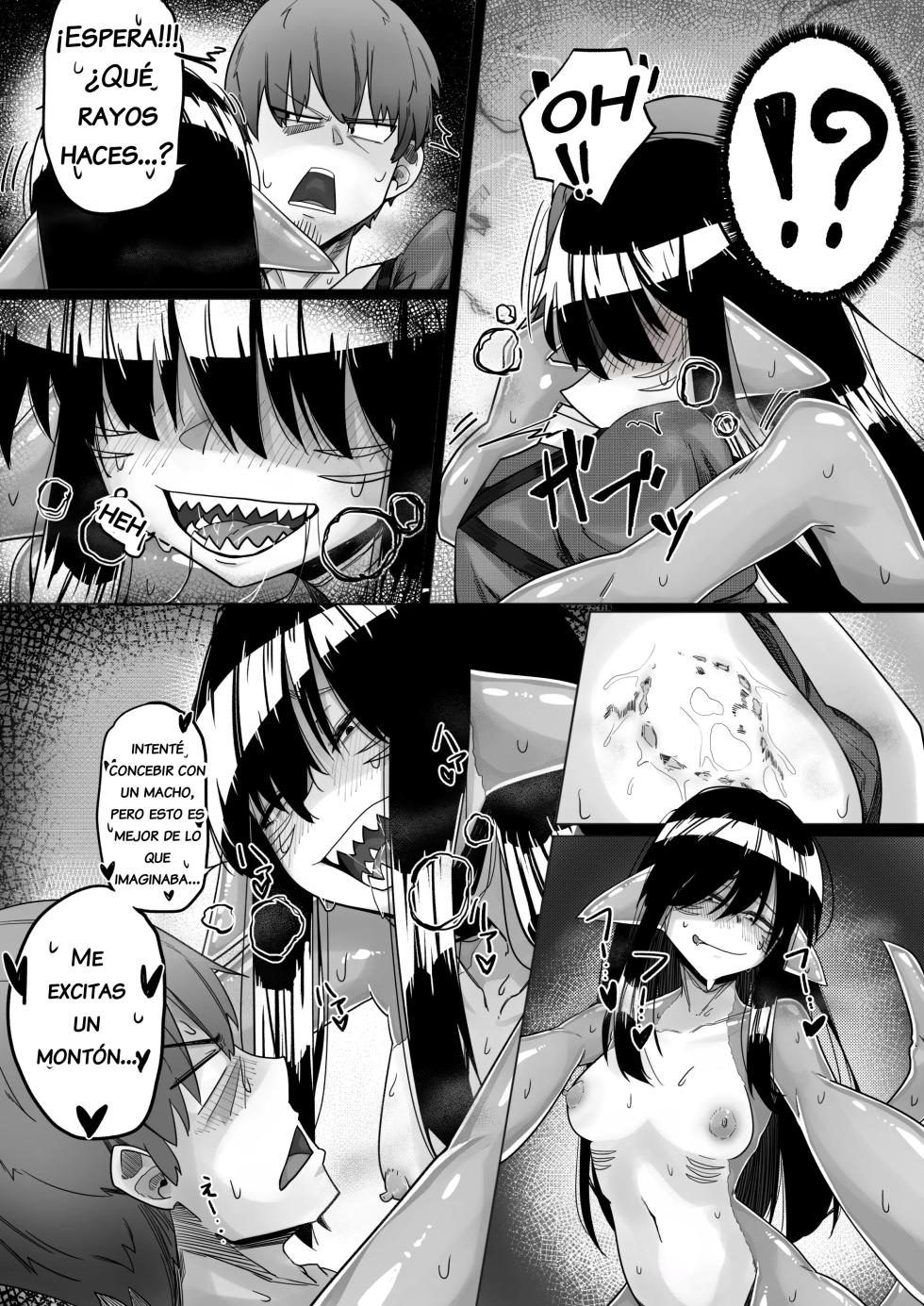 [Tyomoranma] Same Musume to Eroi Koto Suru | Haciendo cosas eroticas con una chica tiburon [Spanish] - Page 21