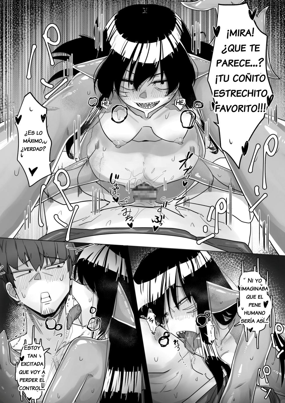 [Tyomoranma] Same Musume to Eroi Koto Suru | Haciendo cosas eroticas con una chica tiburon [Spanish] - Page 23
