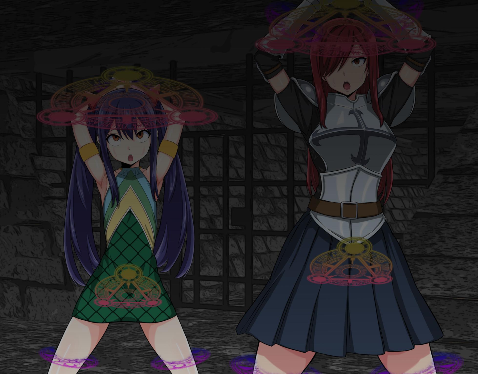 (FuTough45) Elsa & Wendy Turned into Hermaphrodite Grunt Combatants (Fairy Tail) - Page 5