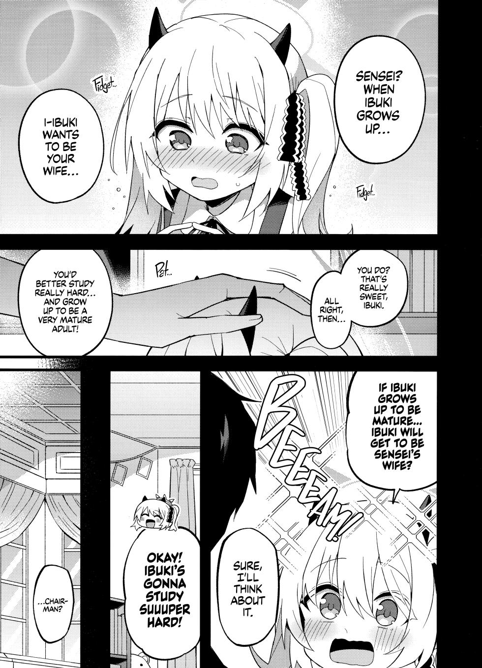 (C106) [MiracleBurn (Himiya Zyo-zu)] Ibuki, Ii-ppai Mattan da yo...♡ | Ibuki’s Waited for Sooo Long...♡  (Blue Archive) [English] [Getter Senseis] - Page 3