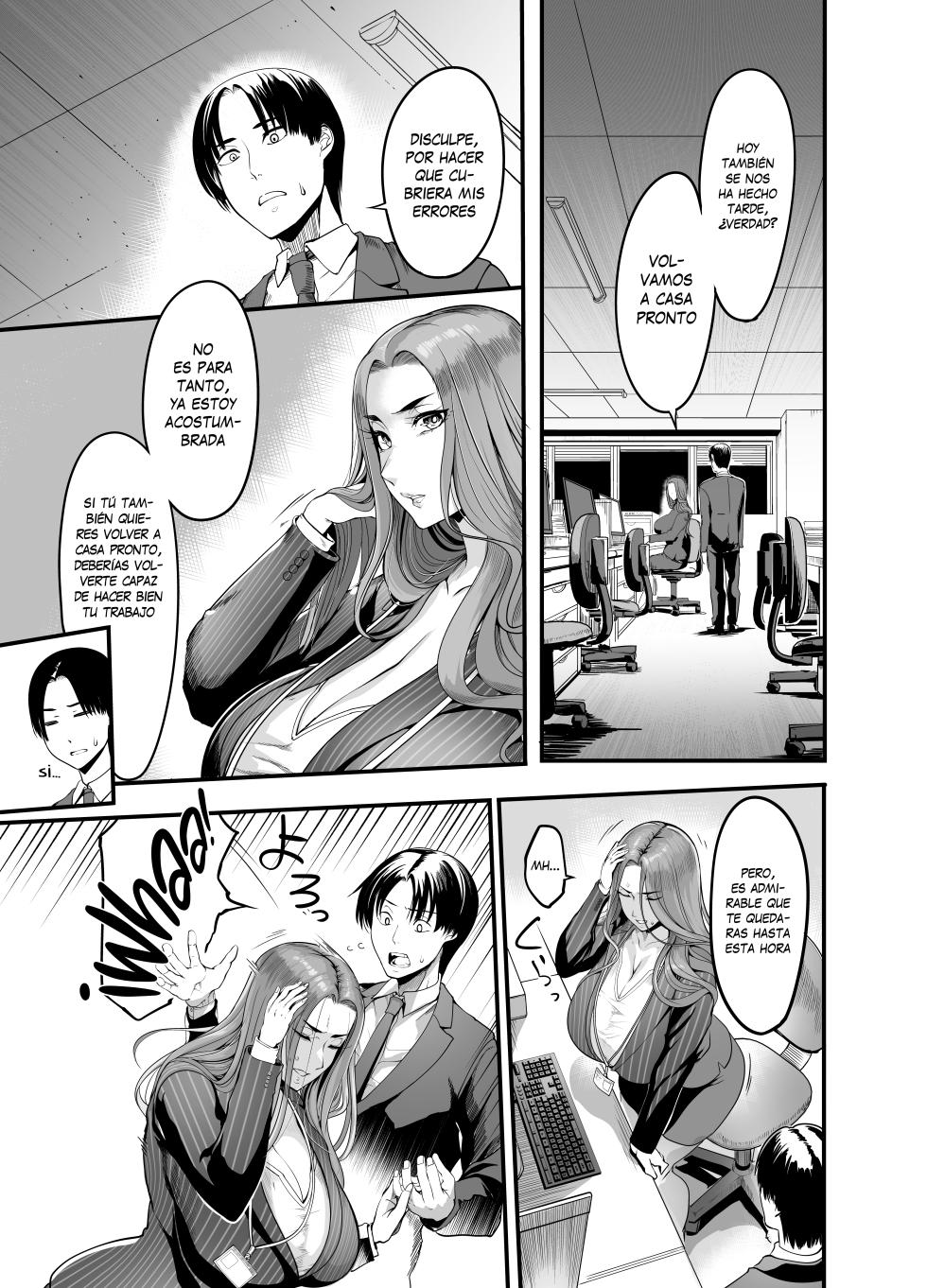 [Ikemen Teikoku (Remu)] Sawatta dake de Iku Onna Shokuba no Babaa Senpai｜La mujer que se excita con solo tocarla - La vieja bruja del trabajo  [Spanish] [KZ Scan] [Digital] - Page 10