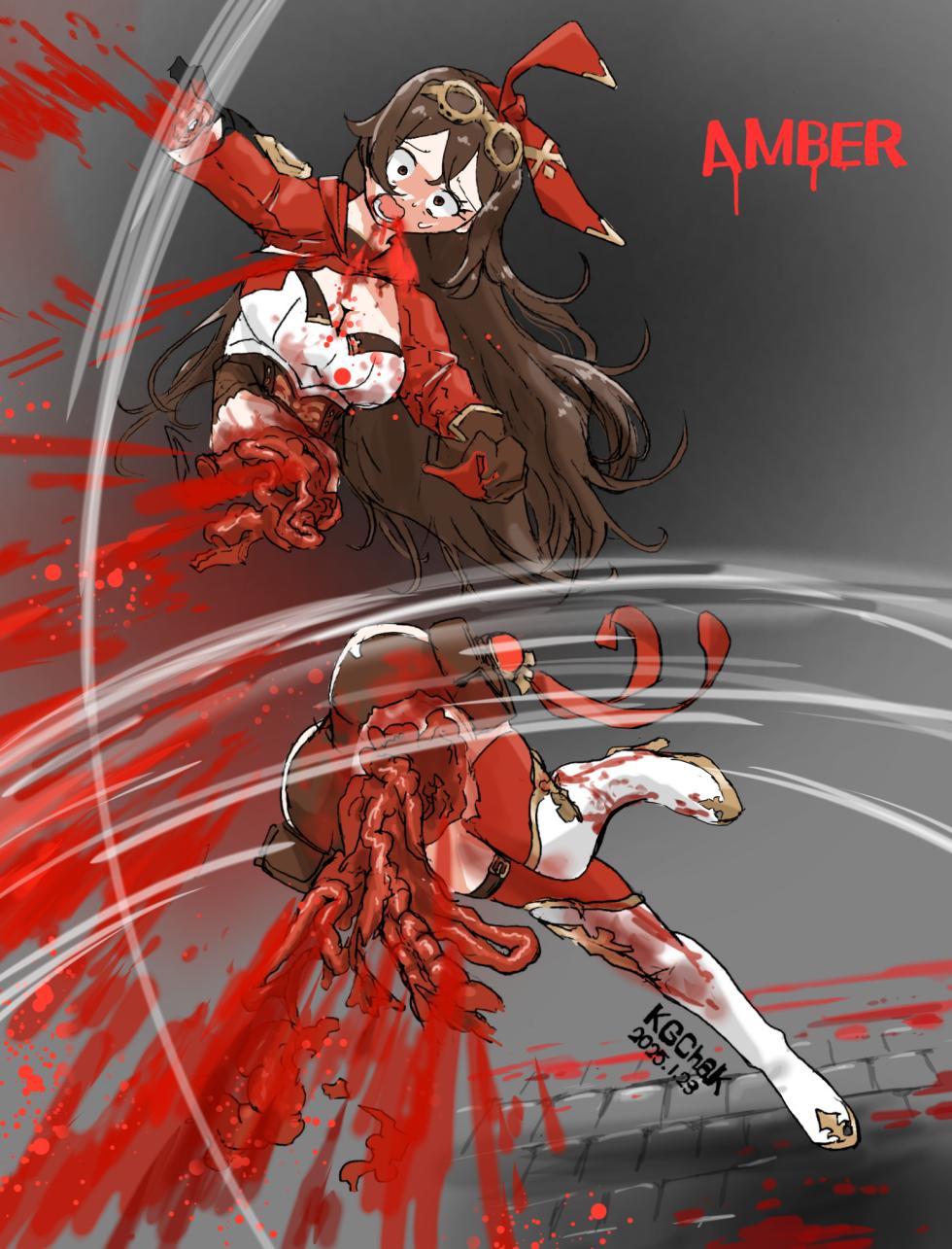 [Guro|猎奇] Amber(安柏）R-18G collection - Page 32