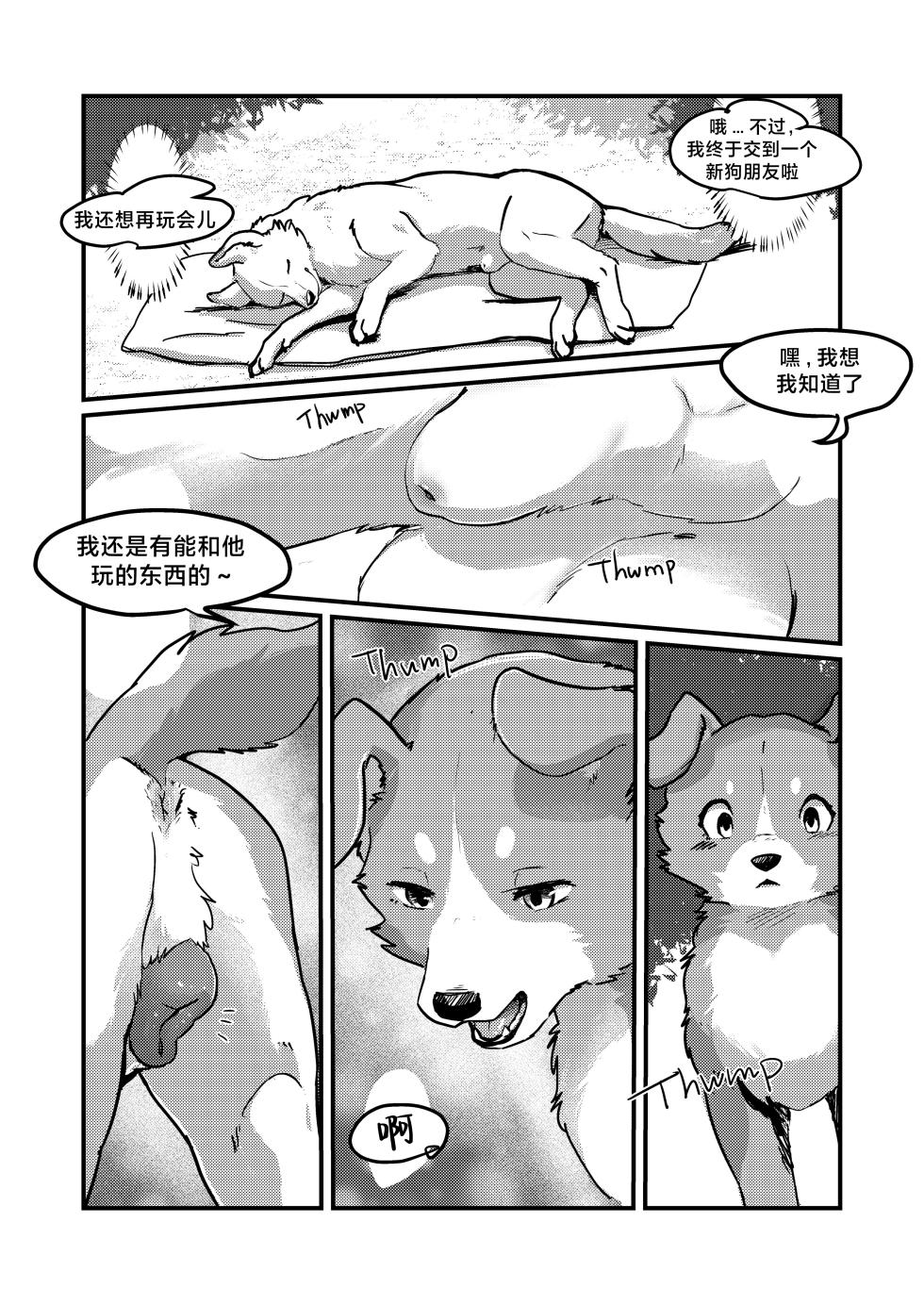 [Kon Juuichibai (Momou)] 既然我变成狗了，那不就得和狗H吗？！ [海豚之涌众筹汉化] [Digital] - Page 9