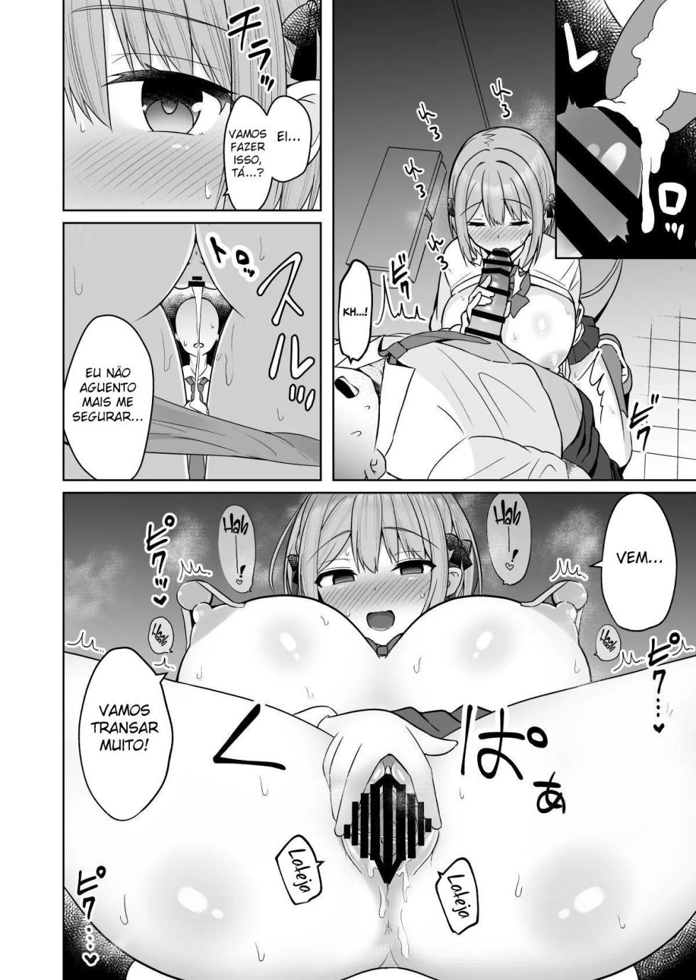 [Shinamon Tou] Kyonyuu Mesu Onaho no Shitsukekata ~Do Hentai de Do M na Kanojo~ [Portuguese-BR] - Page 14