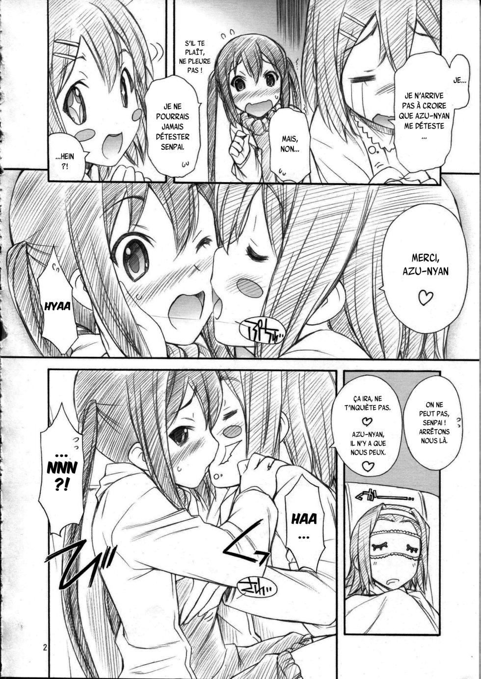(C81) [MANITOU (Nakajima Rei)] Azunyan wa Okazu (K-ON!) [French] {SAXtrad} - Page 3