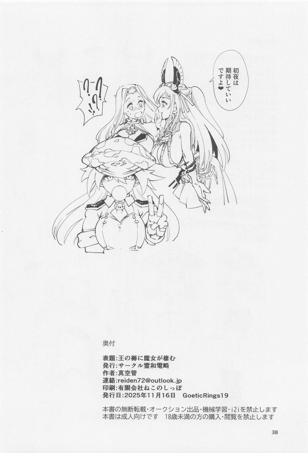 [霊和電畸 (真空管)] 王の褥に魔女が棲む (メギド72) - Page 37