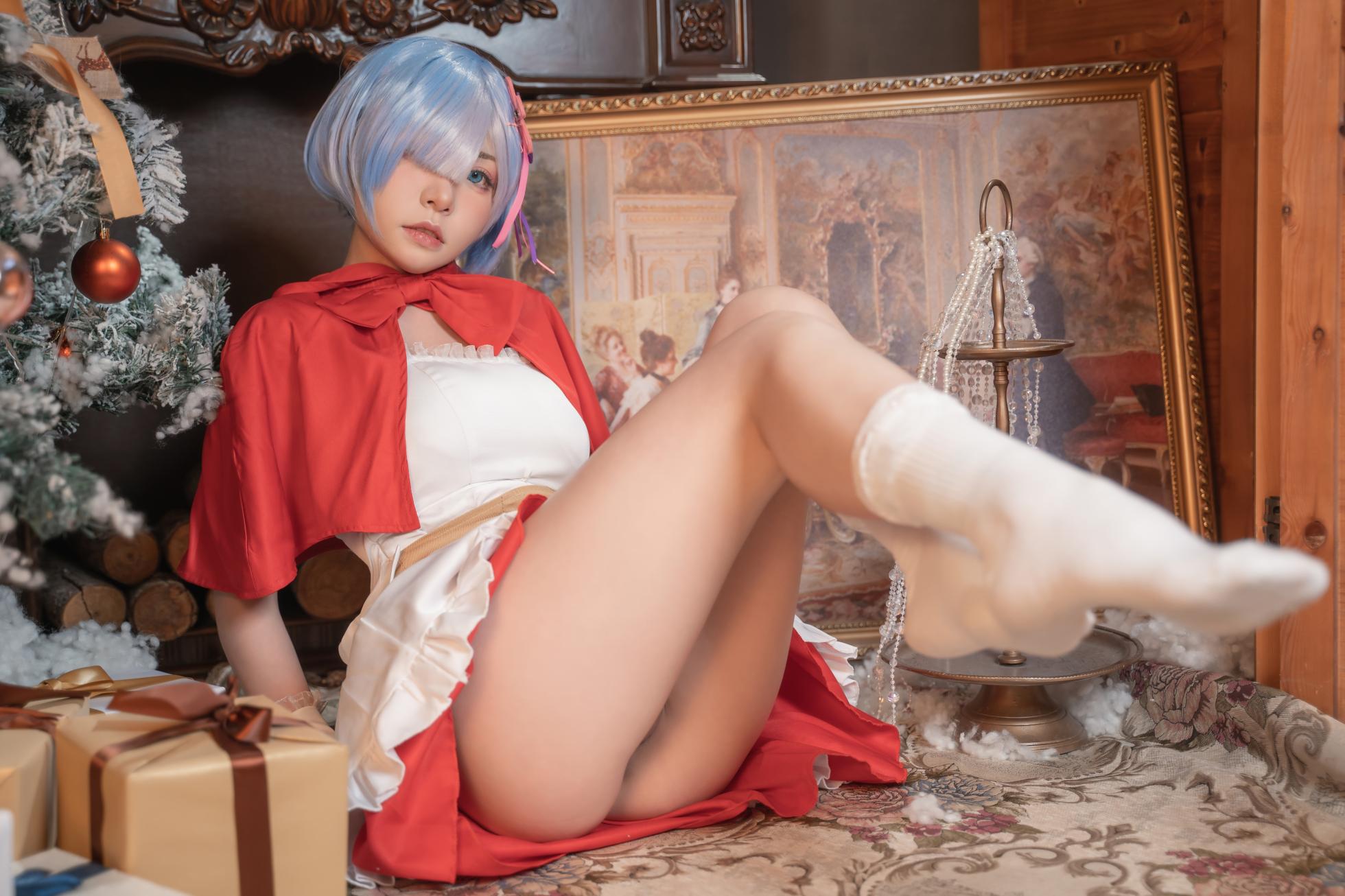 Nekokoyoshi (爆机少女喵小吉) cosplay Rem - ReZero 2 - Page 16