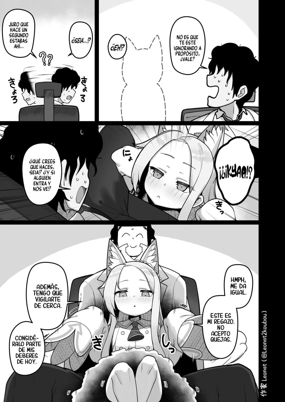 [Leonat] Seia to Sensei ga Zenryoku de Kozukuri suru Kyuujitsu | Seia y Sensei, un día libre dedicado a procrear (Blue Archive) [Spanish] - Page 4