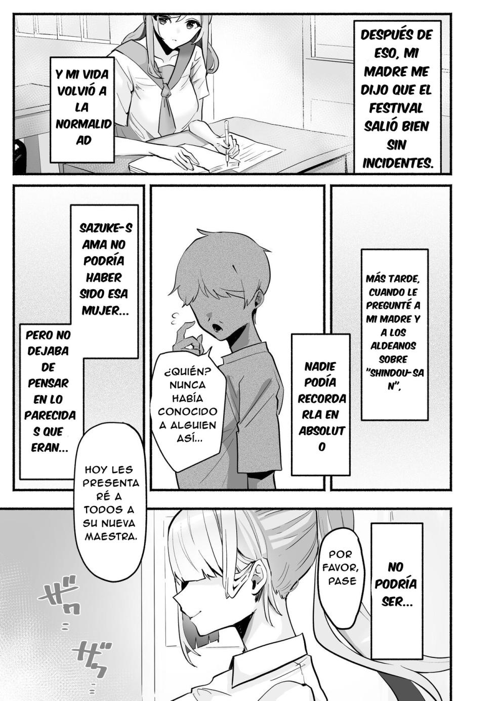 [Shafutsutei Shoudoku (Byakudan)] Inshuu no Aru Mura nite Watashi wa Koi o Shimashita｜Me Enamoré en un Pueblo con Costumbres Lascivas [Spanish] [Casita Leswin] [Digital] - Page 37