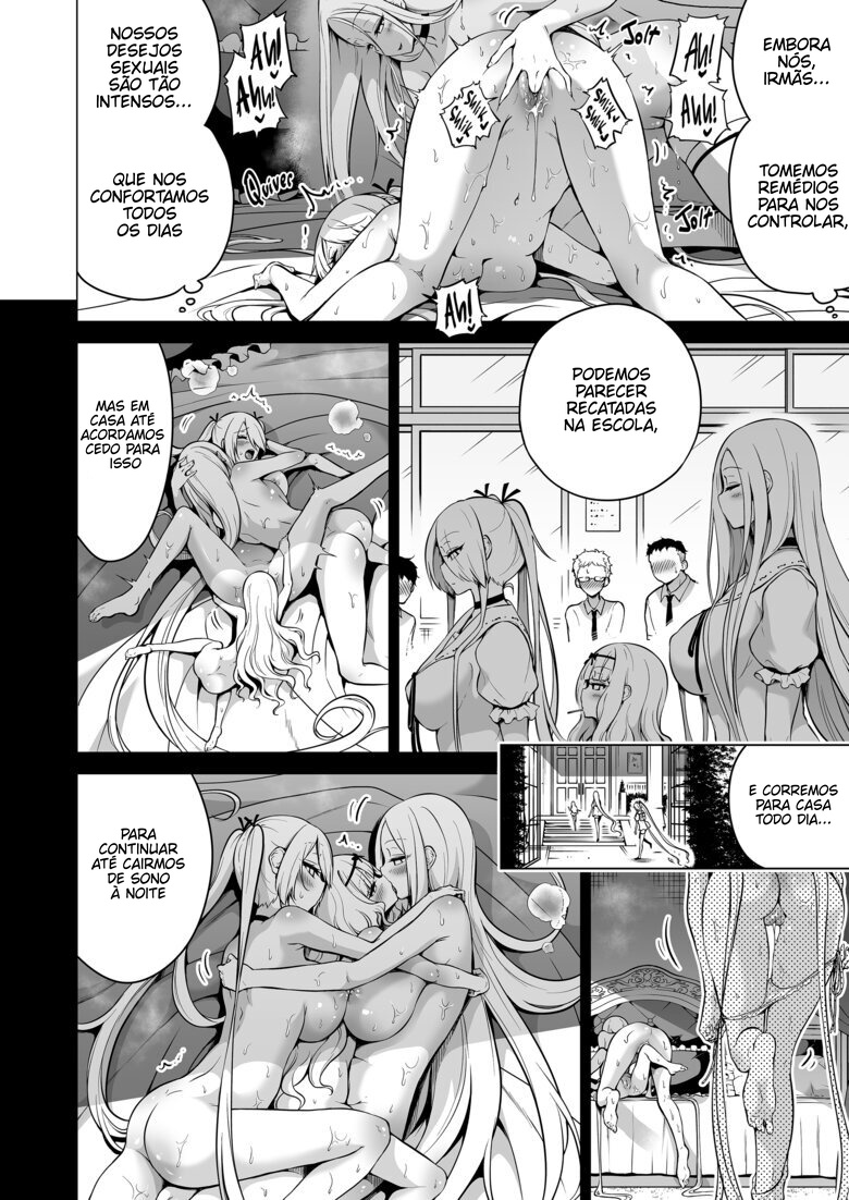 [Akatsuki Myuuto] Boku ni Shika Furenai Succubus Sanshimai ni Shiborareru Hanashi 2 Portuguese-BR] [Digital] - Page 29