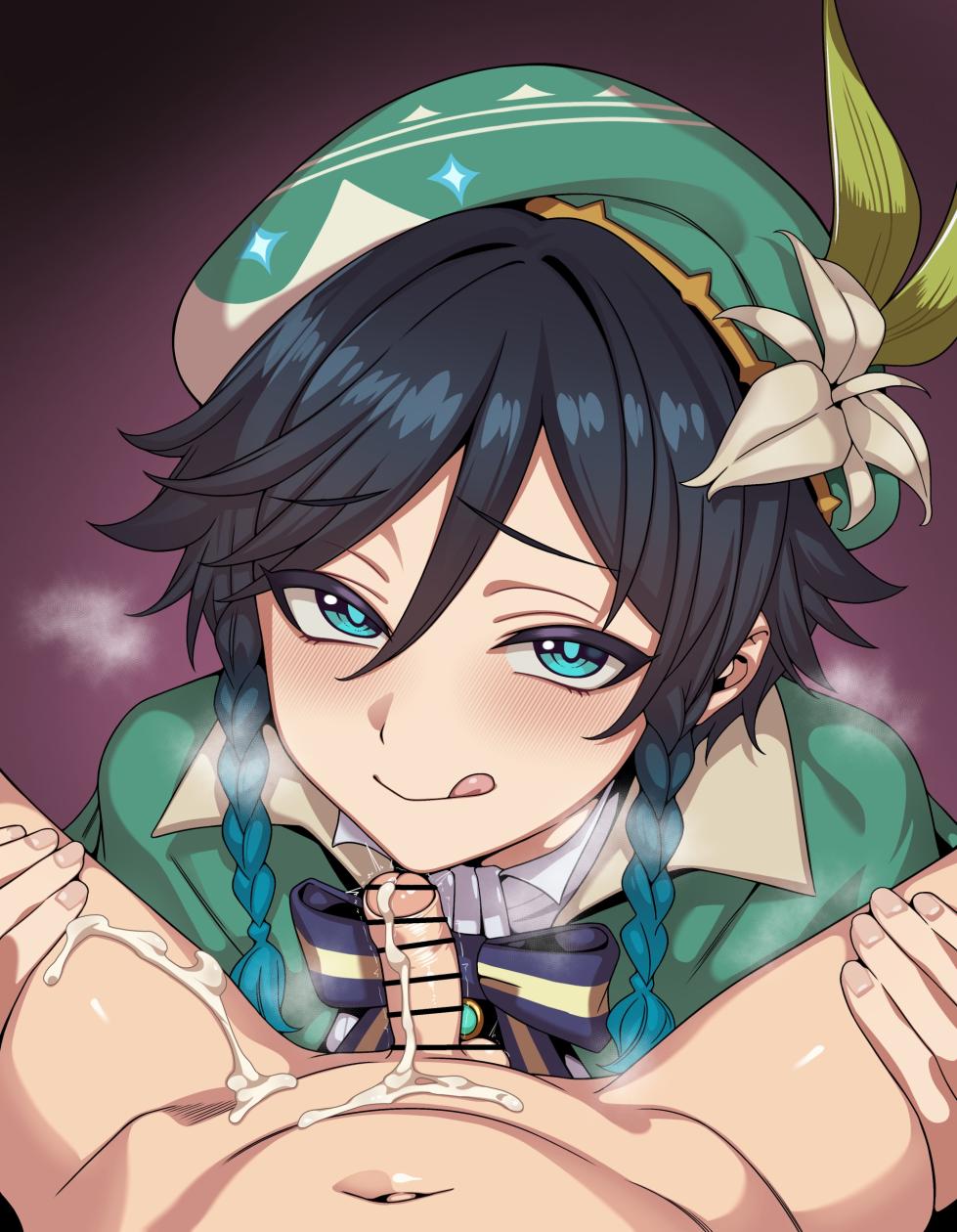 [ひよこの名産地] 原神 ウェンティ フェラ 短小煽り 台詞付きCG集 (原神) - Page 23