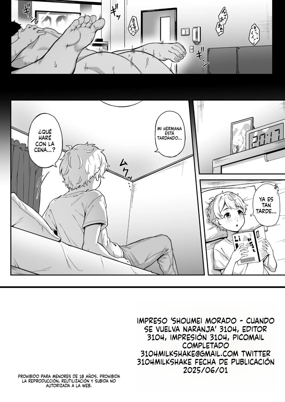 [3104tyome (3104)] Murasaki no Shoumei ~Orange ni Kawattara~ [Spanish] [Digital] - Page 31
