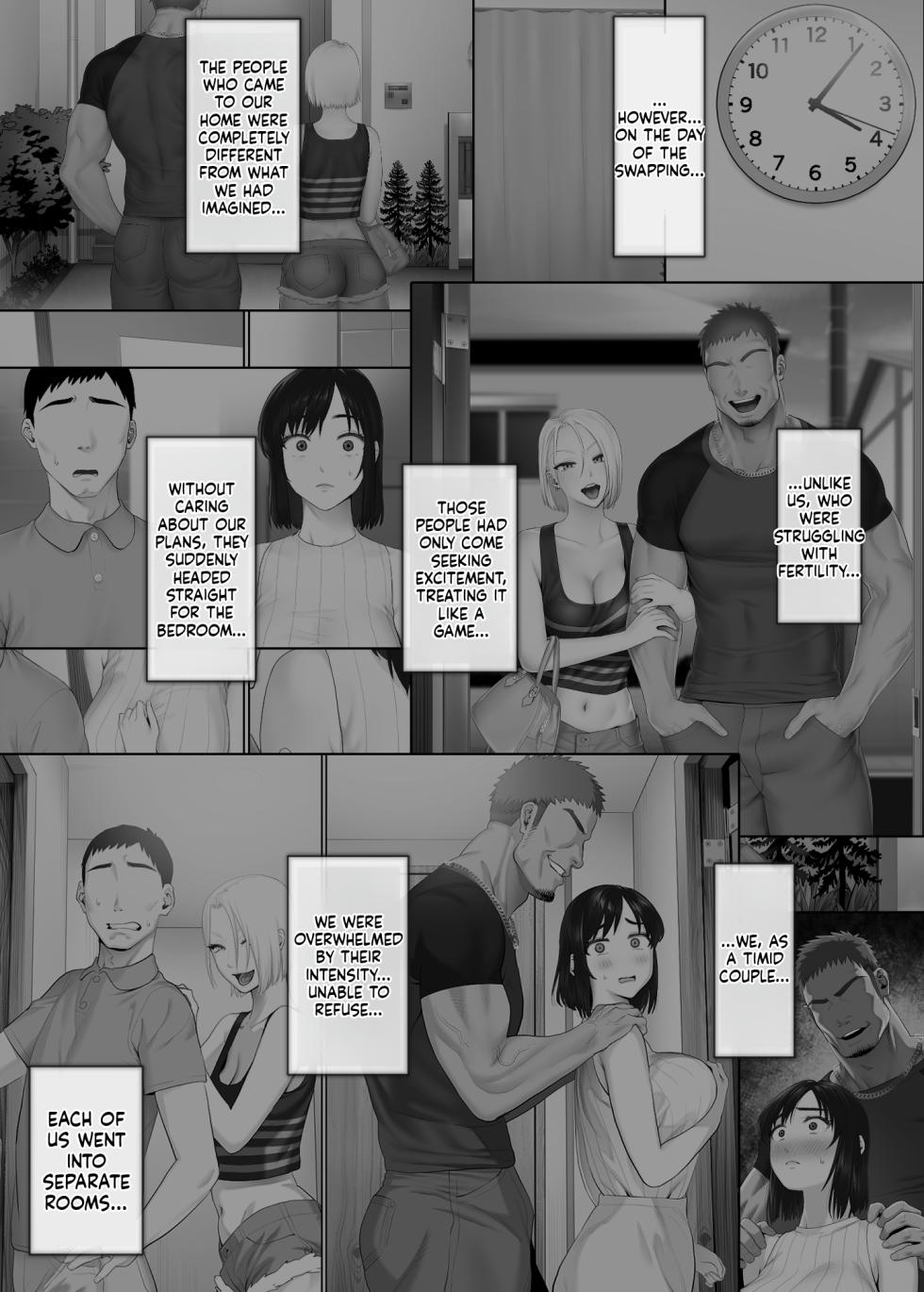 [Mitsumitsu Niku (Hikitogu)] LeveChi na Swapping 2 ~Hatsu Zecchou de Iki Kuruu Tsuma Hen~ - Page 8