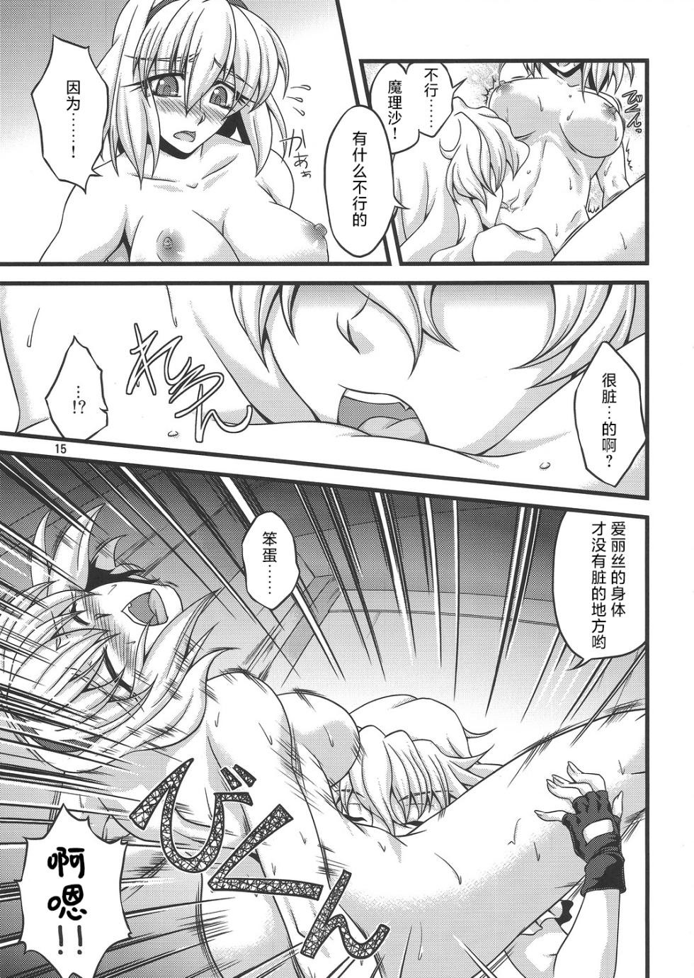 (C79) [Kougeki (Ootsuki Wataru)] Ni Tasu Nana wa BaCouple (Touhou Project)(Chinese) - Page 14