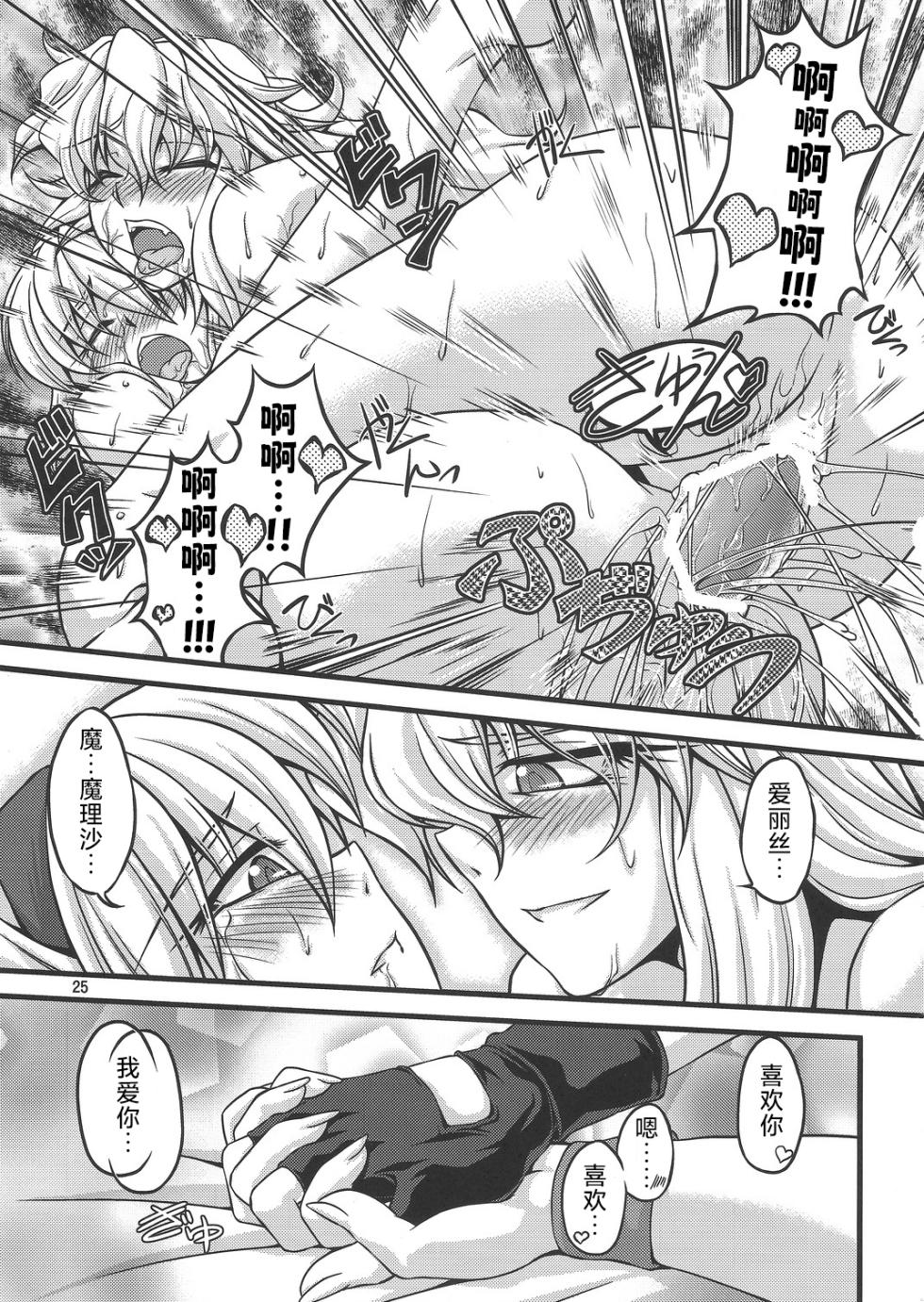 (C79) [Kougeki (Ootsuki Wataru)] Ni Tasu Nana wa BaCouple (Touhou Project)(Chinese) - Page 24