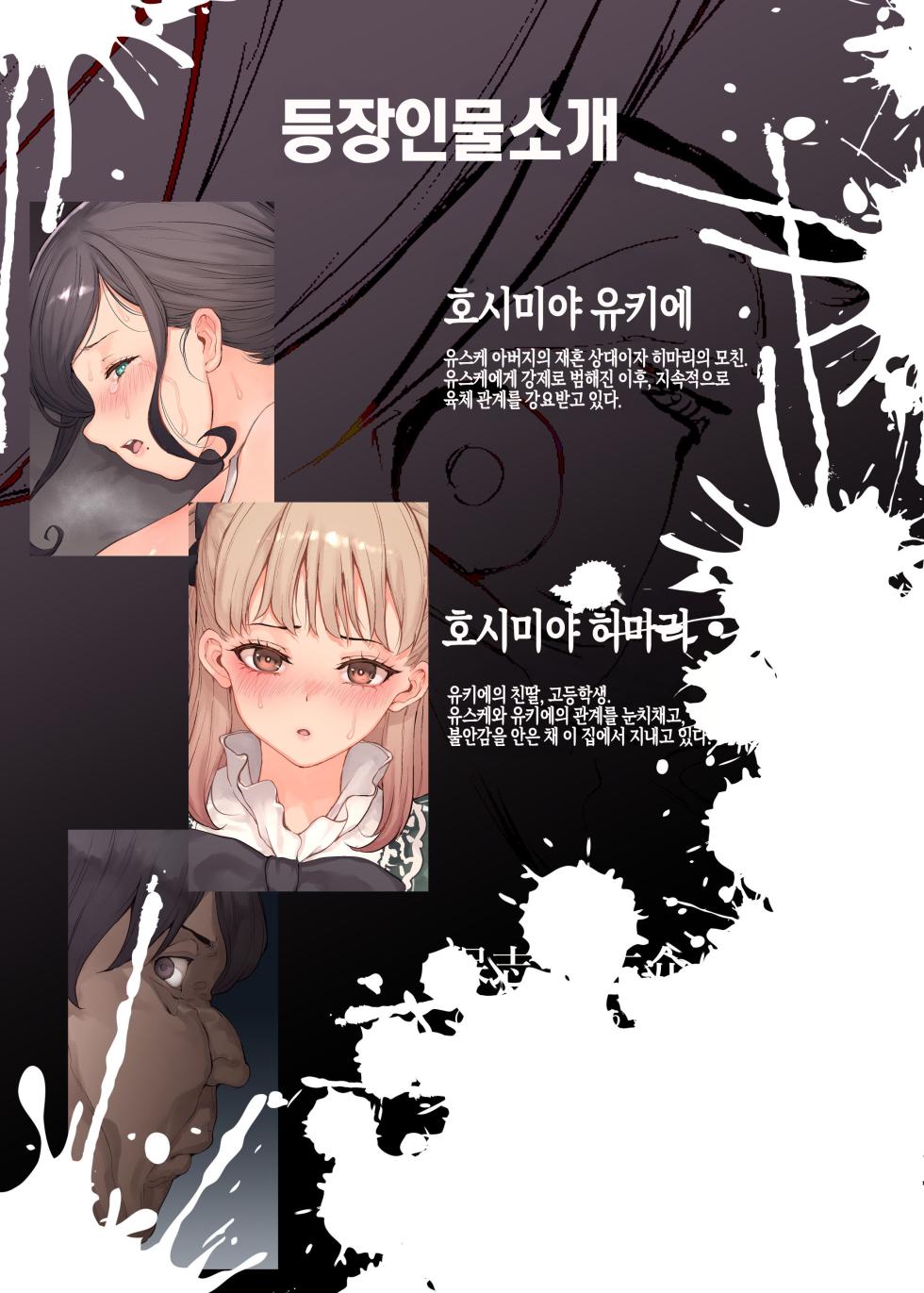 [RAID SLASH (Kuro Koeda)] Kazoku Houkai ~Gibo to Gimai no Ajiwai-kata~ | 가족 붕괴~의붓엄마와 의붓 여동생을 맛보는 방법 [Korean][팀 숙녀] - Page 3
