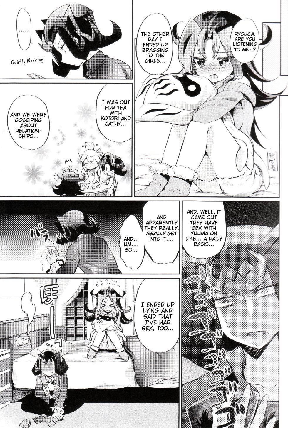 (C85) [Hirusuta (Taira Kosaka)] Rio-chan-sama no Hatsutaiken! (Yu-Gi-Oh! ZEXAL) [English] [Tigoris Translates] - Page 6