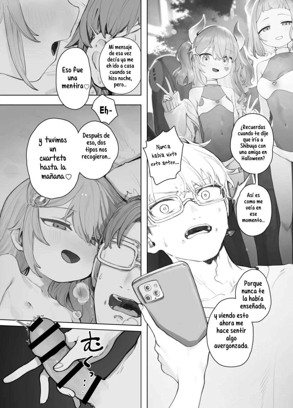 [Signal׃Violet (Murasaki Shingou)] Yuruiko NTR Houkoku Halloween Hen｜Loose Girl ♥Reporte NTR♥ ~Edición Halloween~ [Spanish] [Ntr'DreamScan] - Page 5