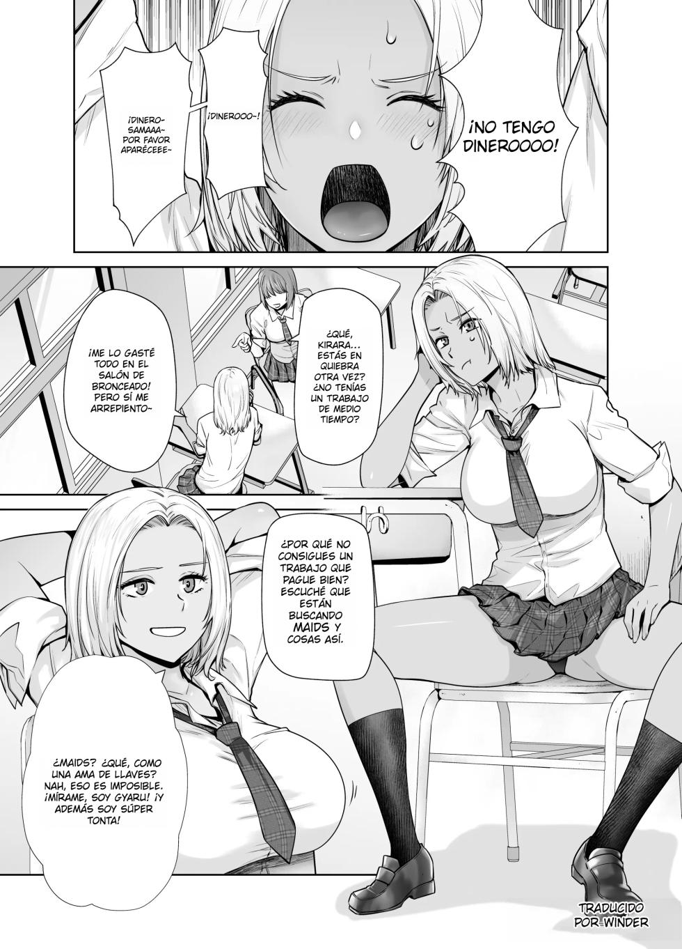 [Kouchaya (Ootsuka Kotora)] Tannin no Meido ni Nacchatta KURO GAL｜La GYARU MORENA que se Convirtió en la Maid del Profesor {Spanish} {EbisuTraslade - Winder} {Digital} - Page 5