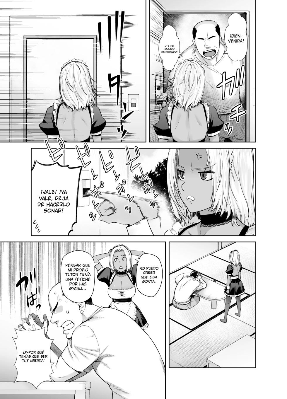 [Kouchaya (Ootsuka Kotora)] Tannin no Meido ni Nacchatta KURO GAL｜La GYARU MORENA que se Convirtió en la Maid del Profesor {Spanish} {EbisuTraslade - Winder} {Digital} - Page 7