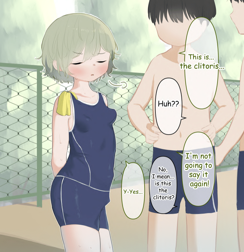 [Sena] Clit ga Oukii Koto ga Suiei no Jugyou de Barechatta Onnanoko I Girl with large clit [English] - Page 6