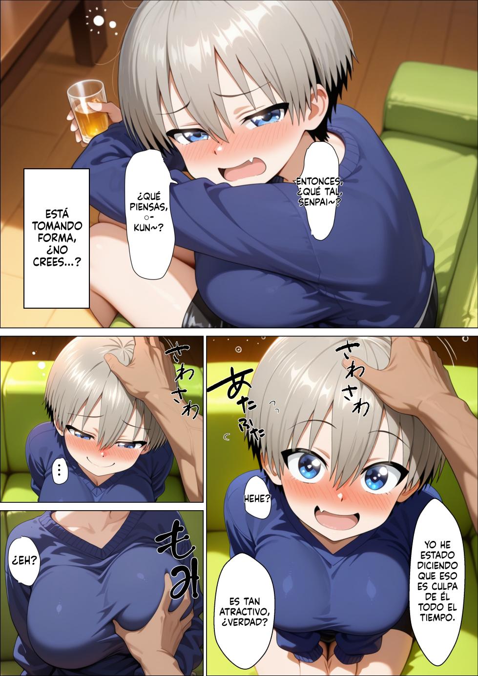 La historia de cómo Uzaki-chan fue fácilmente seducida por un chico rubio y llamativo que era más fuerte que su superior [AI Generated] - Page 10