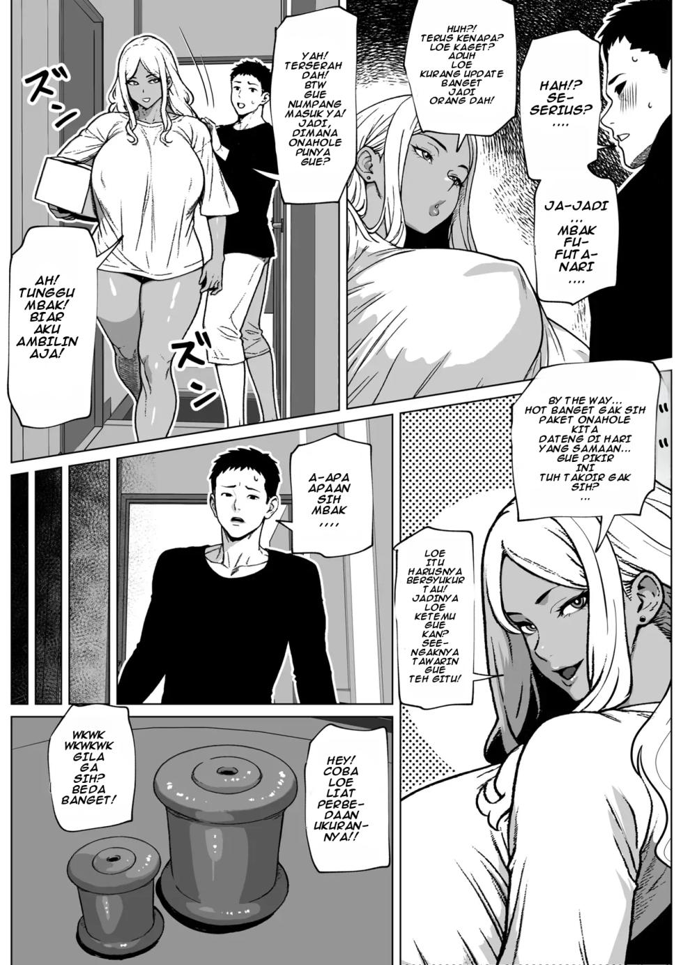 [bekobeko] Otonari-san wa Futanari Kuro Gal - Tetangga ku Ternyata Futanari Seksi Berkulit Hitam! [Indonesia] - Page 5