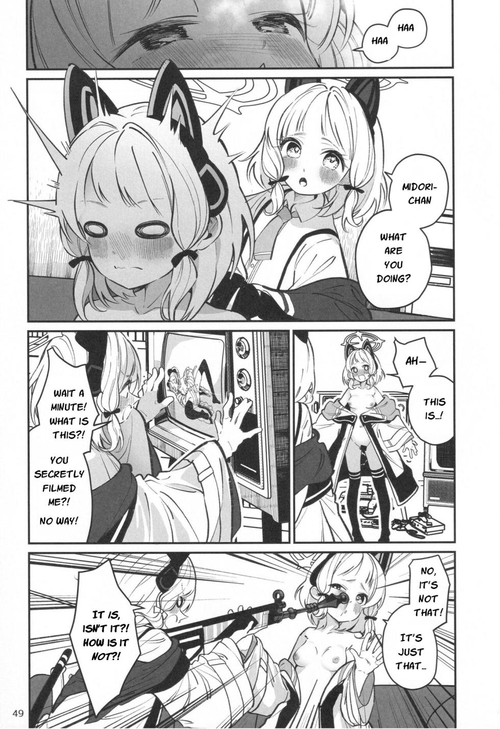 (C101) [Toriko Trick (Shiratama Moti)] Momoi & Midori (Byuru Archive Blue Archive Ecchi Goudou) (Blue Archive) [English] - Page 4