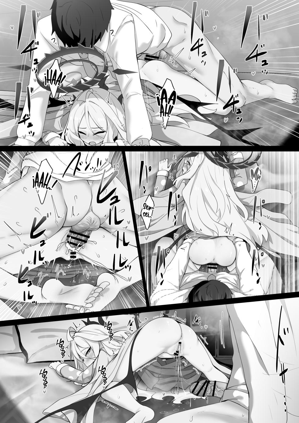 [FM notes (Fumutarou)] Sorasaki Hina ni wa Mitsu mo Aru (Blue Archive) [Spanish] [Rakuen Translations] [Digital] - Page 26