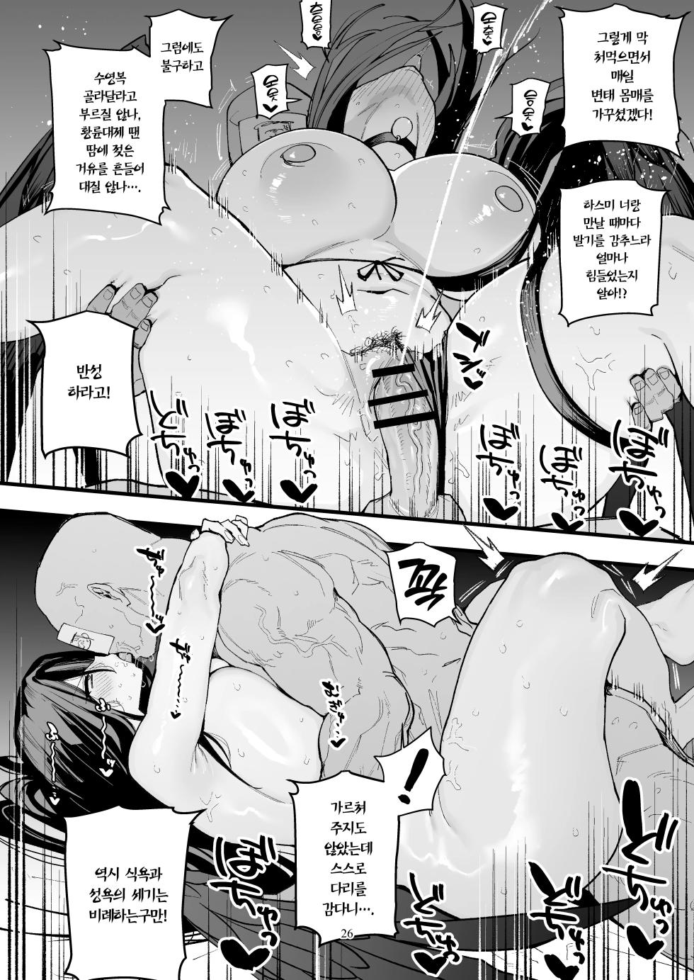 [Muchi Muchi Museum (Bekkan)] Hanekawa Hasumi no Asedaku Kakoku Diet | 하네카와 하스미의 땀 뻘뻘 가혹한 다이어트 (Blue Archive) [Korean] [Team Edge] [Digital] - Page 25