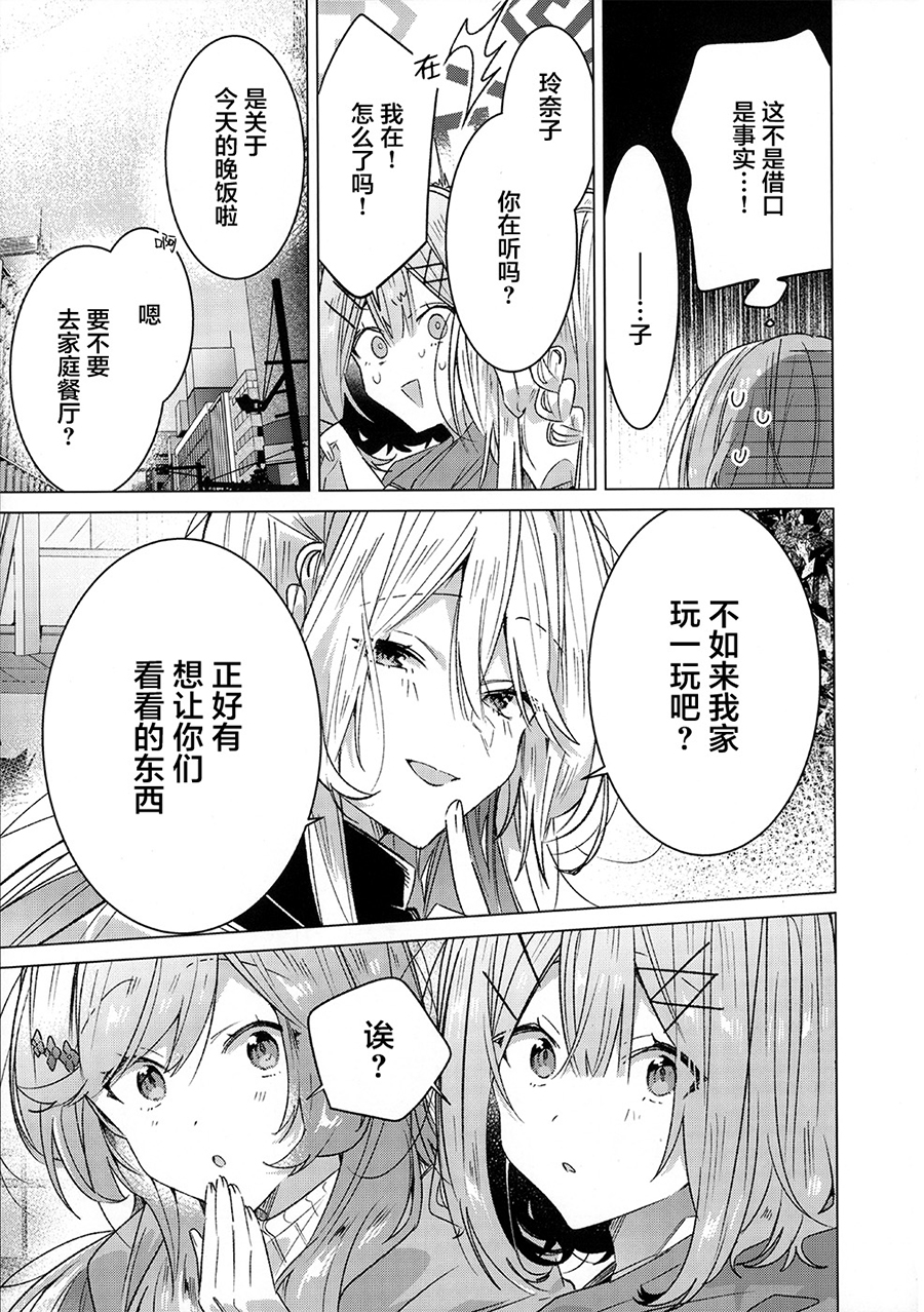 (C107)[てれたにあ(みかみ てれん 竹嶋えく)]我们怎么可能制作同人志不行不行！（不是不可能！？）【提灯喵汉化组x碧蓝档案百合组】 - Page 9