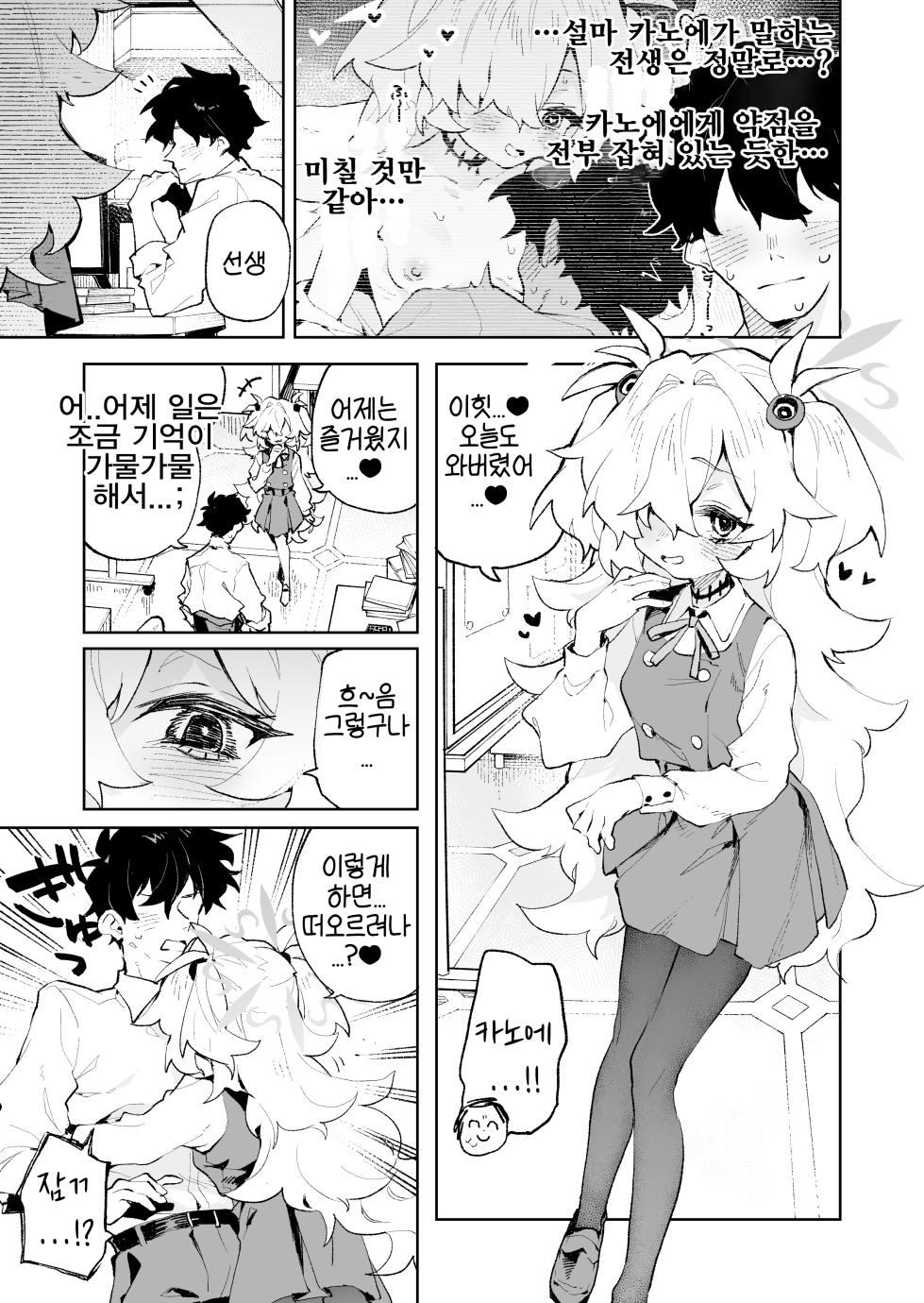 [Rimu Chanchi (Uni Cream Korokke)] Zense Mitai ni Torotoro ni Amayakashite ageru nee | 전생에서처럼 흐물흐물 녹을 정도로 응석 받아줄게 (Blue Archive) [Korean] [Digital] - Page 14
