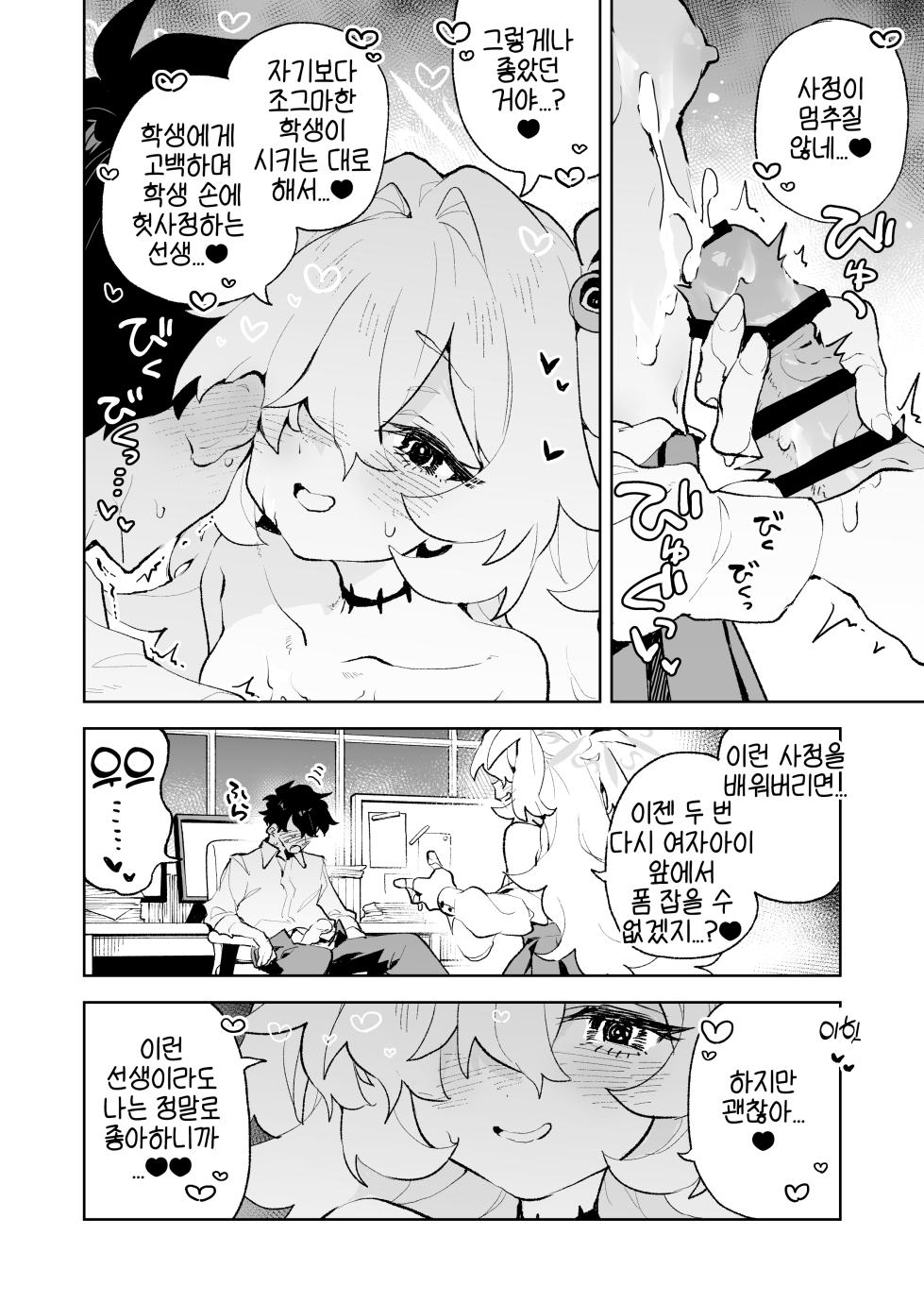 [Rimu Chanchi (Uni Cream Korokke)] Zense Mitai ni Torotoro ni Amayakashite ageru nee | 전생에서처럼 흐물흐물 녹을 정도로 응석 받아줄게 (Blue Archive) [Korean] [Digital] - Page 23