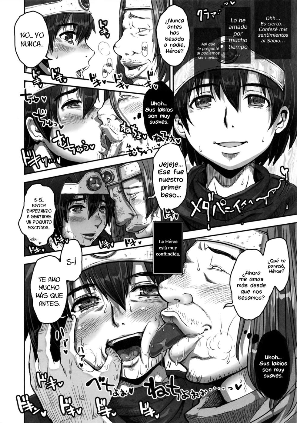 (C82) [8graphica (Yoshitama Ichirou, Nanakichi.)] Metabolism DQ-U Hatsuiku Ryoukou na Onna Yuusha wo Netocchau Ohanashi. (Dragon Quest III) [Spanish] {Lanerte} - Page 11