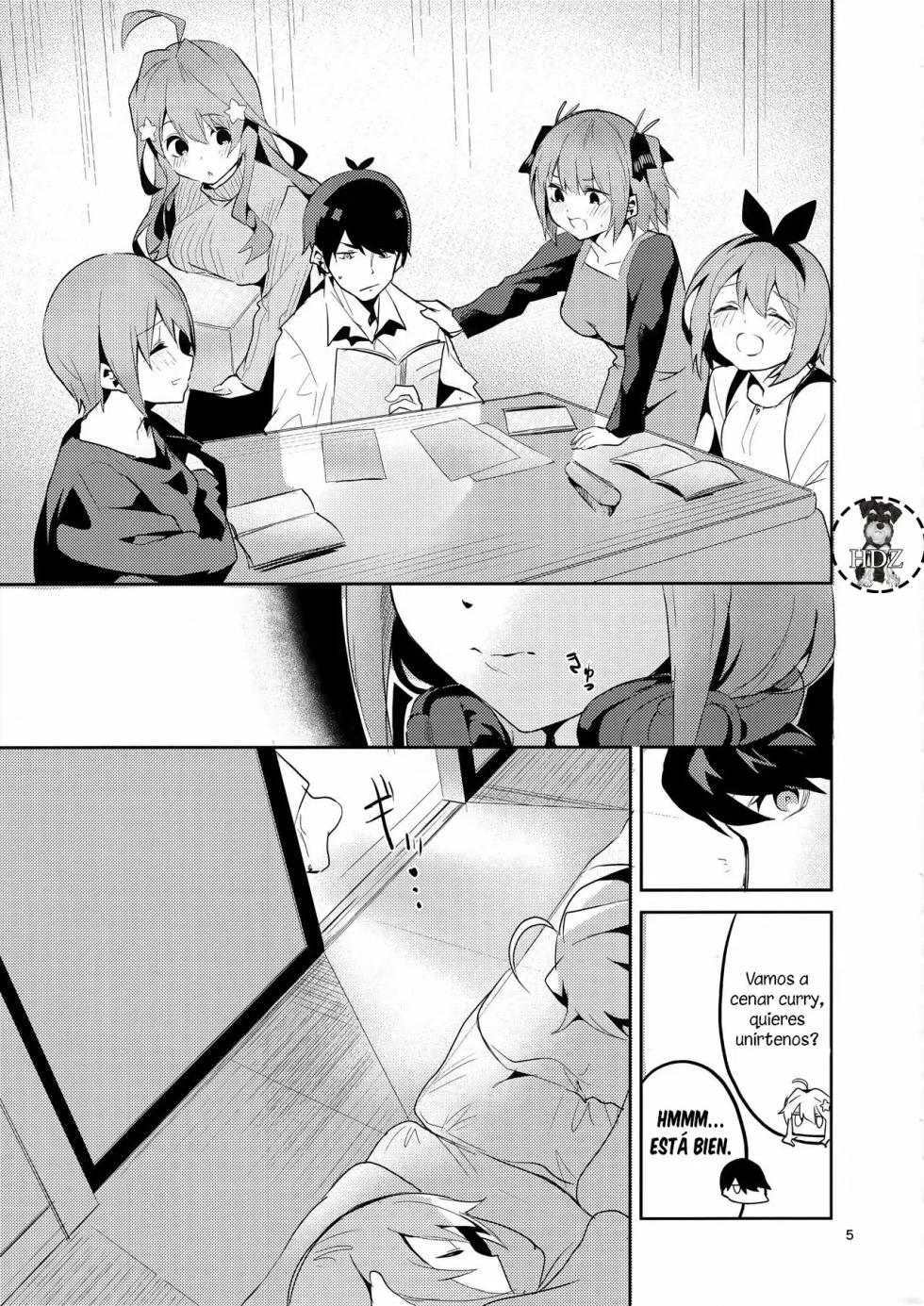 (C96) [Circle-FIORE (Ekakibit)] Miku no Baai｜La Situación de Miku (Gotoubun no Hanayome) [Spanish] [Doragon no Tensei] - Page 3
