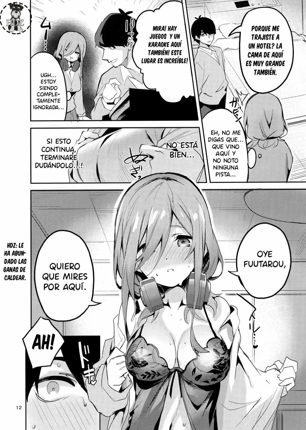 (C96) [Circle-FIORE (Ekakibit)] Miku no Baai｜La Situación de Miku (Gotoubun no Hanayome) [Spanish] [Doragon no Tensei] - Page 10