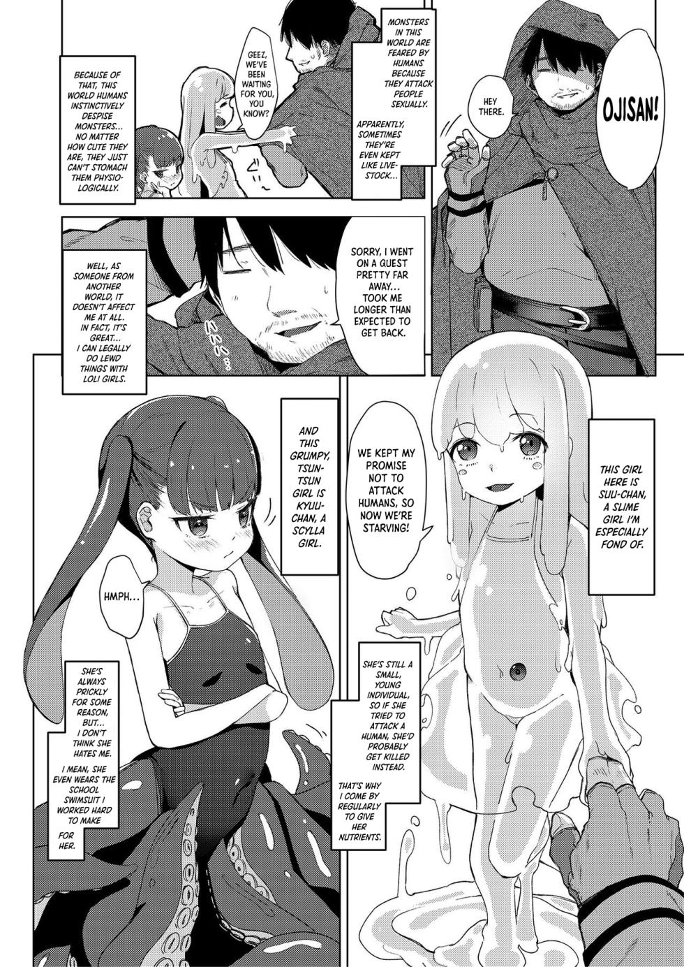 [horonaminZ (horonamin)] Aru Tenisha ni Yoru Isekai Monster Musume Seitai Kenkyuu no Tehai [English] [Kumoku] - Page 2