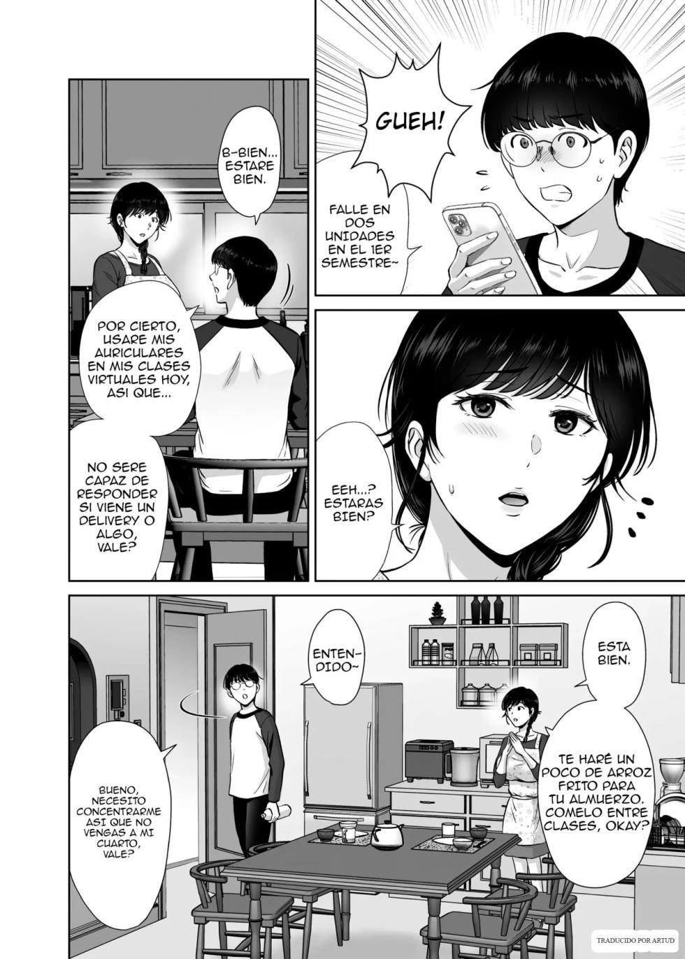 [Melon no Hoshiboshi (Hoshiduki Melon)] Kyonyuu Kaa-san ga Boku no Me mo Mae de Oji-san no Namachin de Ikimakutta Hanashi｜La Historia de cómo Mi Mamá Tetona se Volvió Loca Frente a Mis Ojos con la Polla de Otro Hombre [Spanish] [Artud Traducciones] [Digital] - Page 4