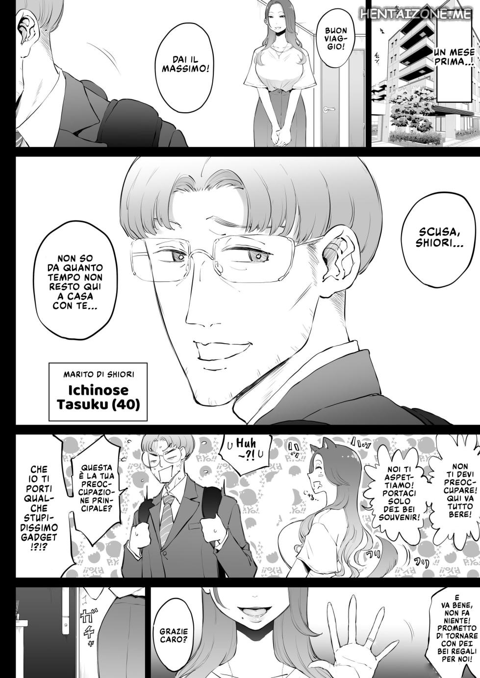 [Sky Dogma (Pandacorya)] Bijin Tsuma, Ichinose Shiori 37 wa, Musume no Yuujin ni Idakareteiru | Una bellissima casalinga, Ichinose Shiori (37 anni), è finita tra le braccia della migliore amica di sua figlia. [Italian] - Page 18