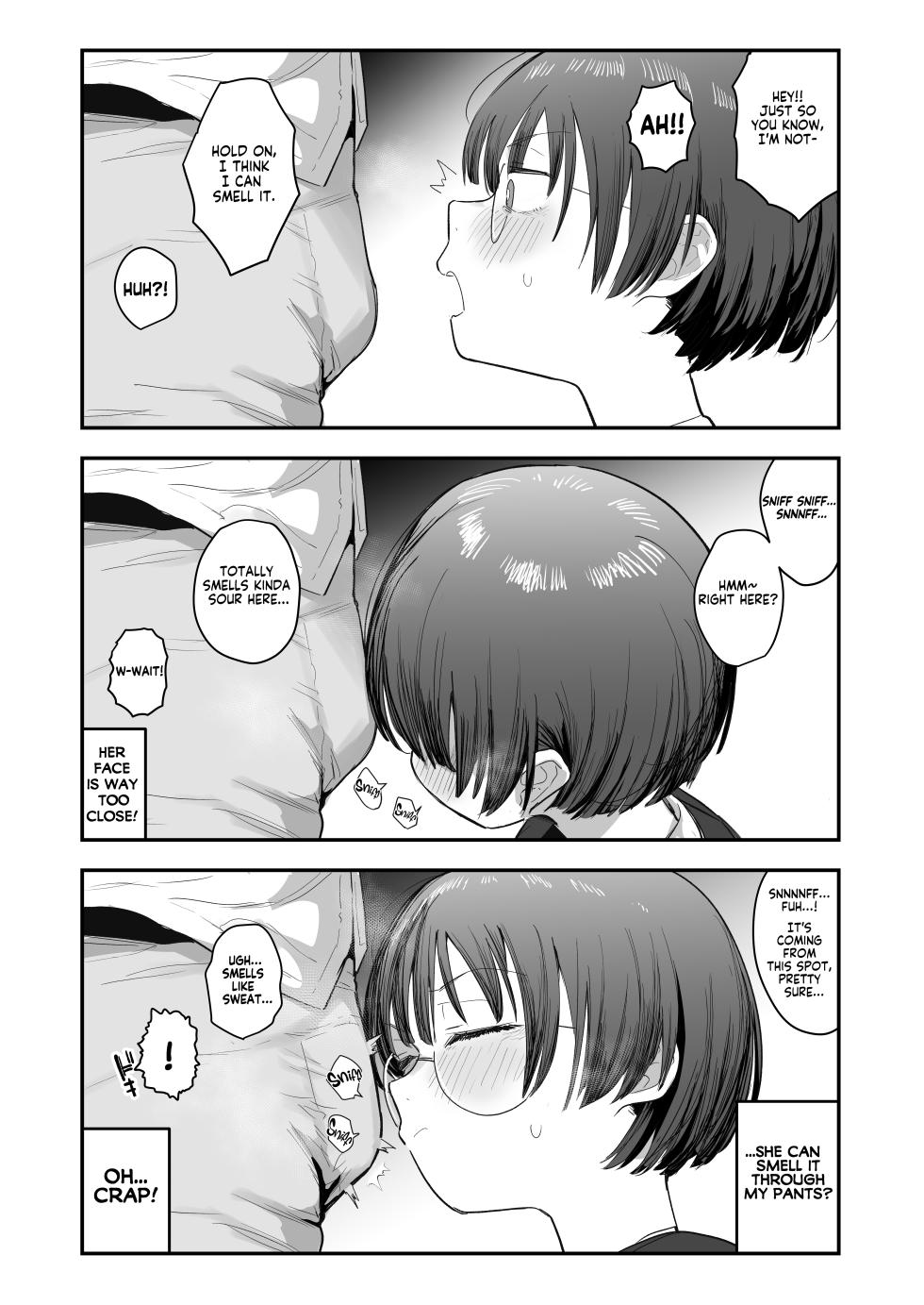 [Anon 2-okunen] Ittai Dou Natte Shimau no ka!? (Chinkasu shuu Okazu ni Onanie Saremasu) | What the hell will happen?! (She's gonna finger herself while sniffing my smegma stench!) [English] [KM_42] [Ongoing] - Page 11