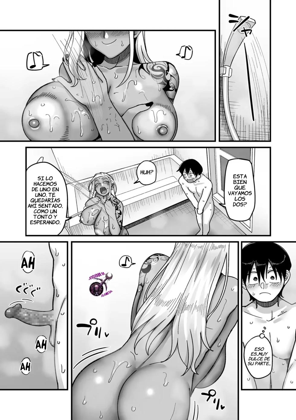 [Yamamoto Zenzen] Gakuen Suppo Nikki (COMIX) dai 1-wa to 3-wa ~Kuro Gal Yankee Okigawa to Sobakasu Inkya Yoshida to Gakuen Ichi no Bijo Ichihara-senpai hen~｜Tablón de Anuncios de Prostitución Escolar (COMIX) Capítulos 1 al 3 ~La Delincuelte Kuro Gyaru Okigawa, Yoshida, La Pecosa Introvertida y La Chica Más Bella de la Escuela, Ichihara-senpai~ [Spanish] [Culto a Slanesh] - Page 39